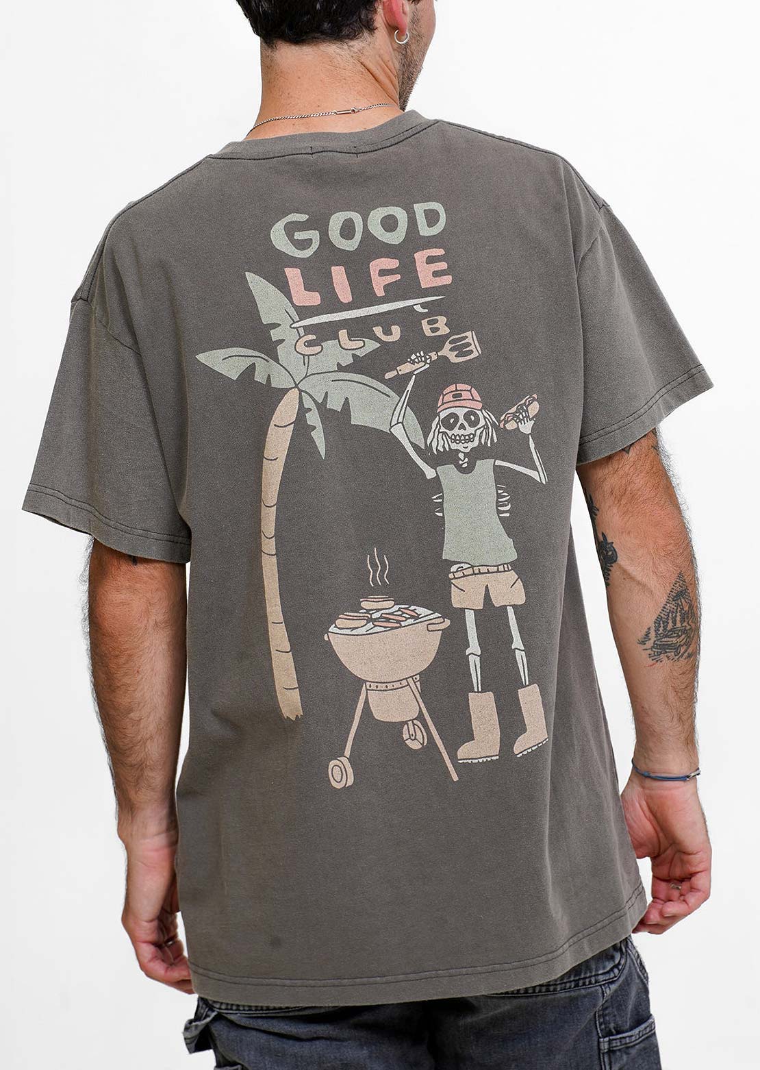 Notice The Reckless Men&#39;s BBQ Season T-Shirt Grey