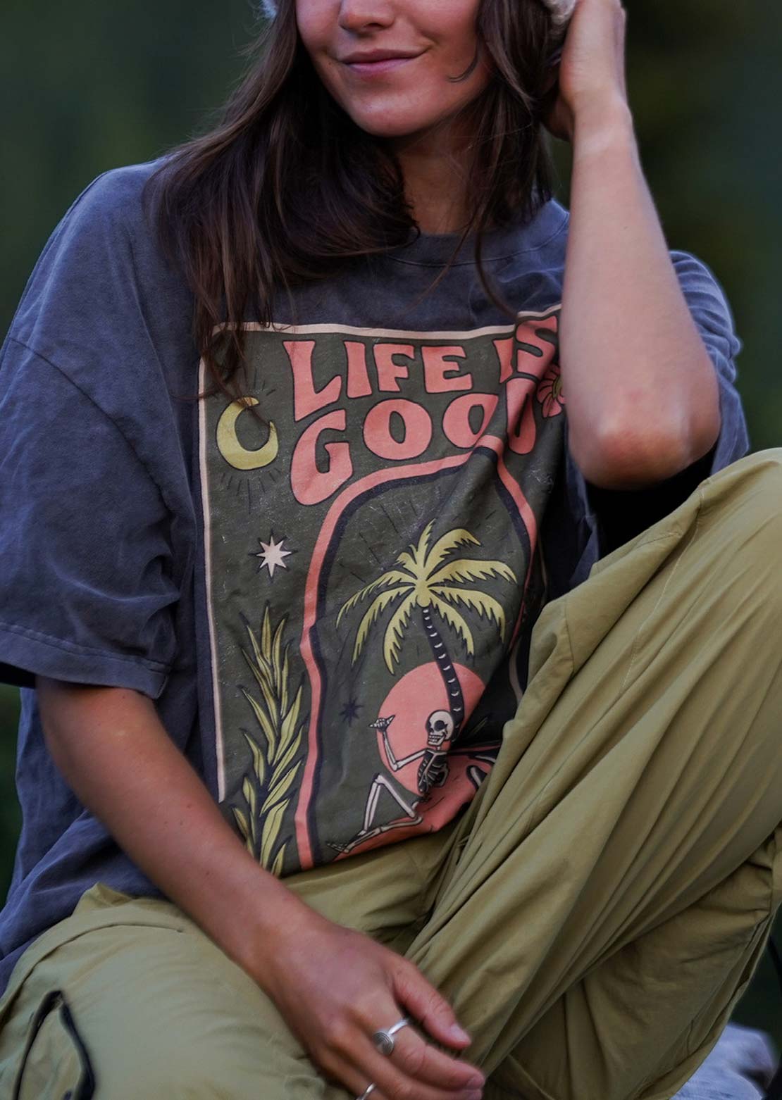 Notice The Reckless Women’s Send No Help Oversized T-Shirt