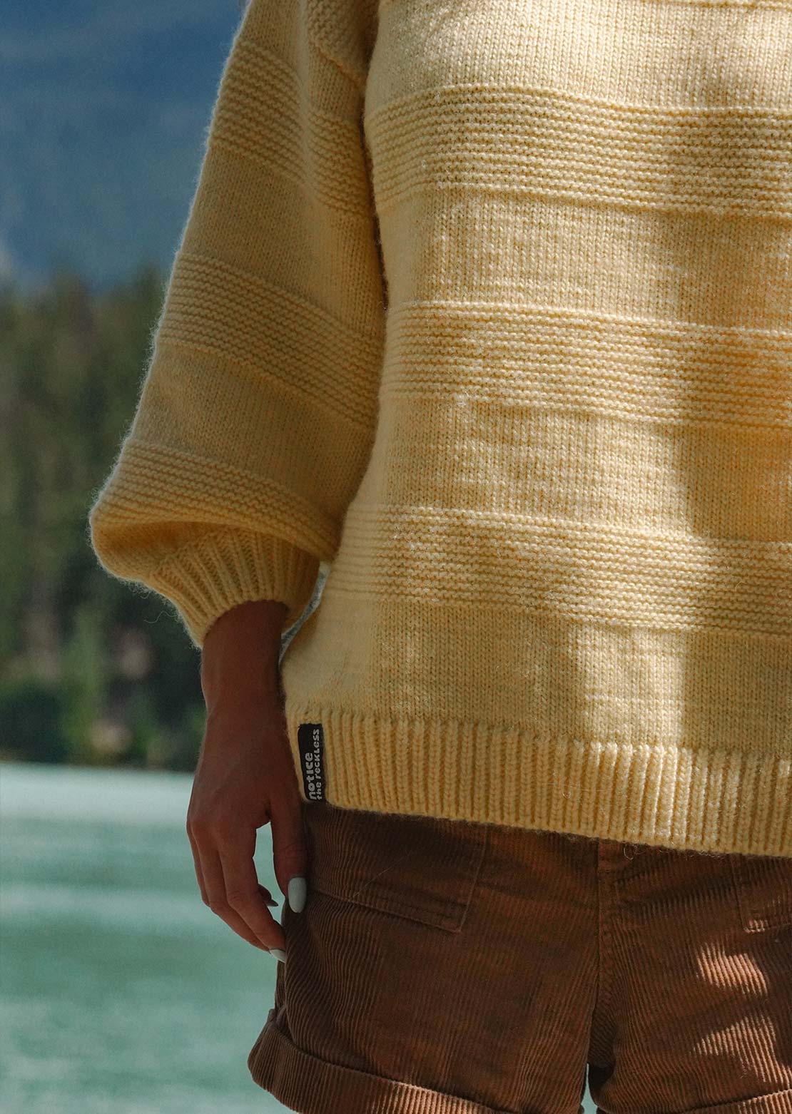 Notice The Reckless Women's Butter Yellow Sweater