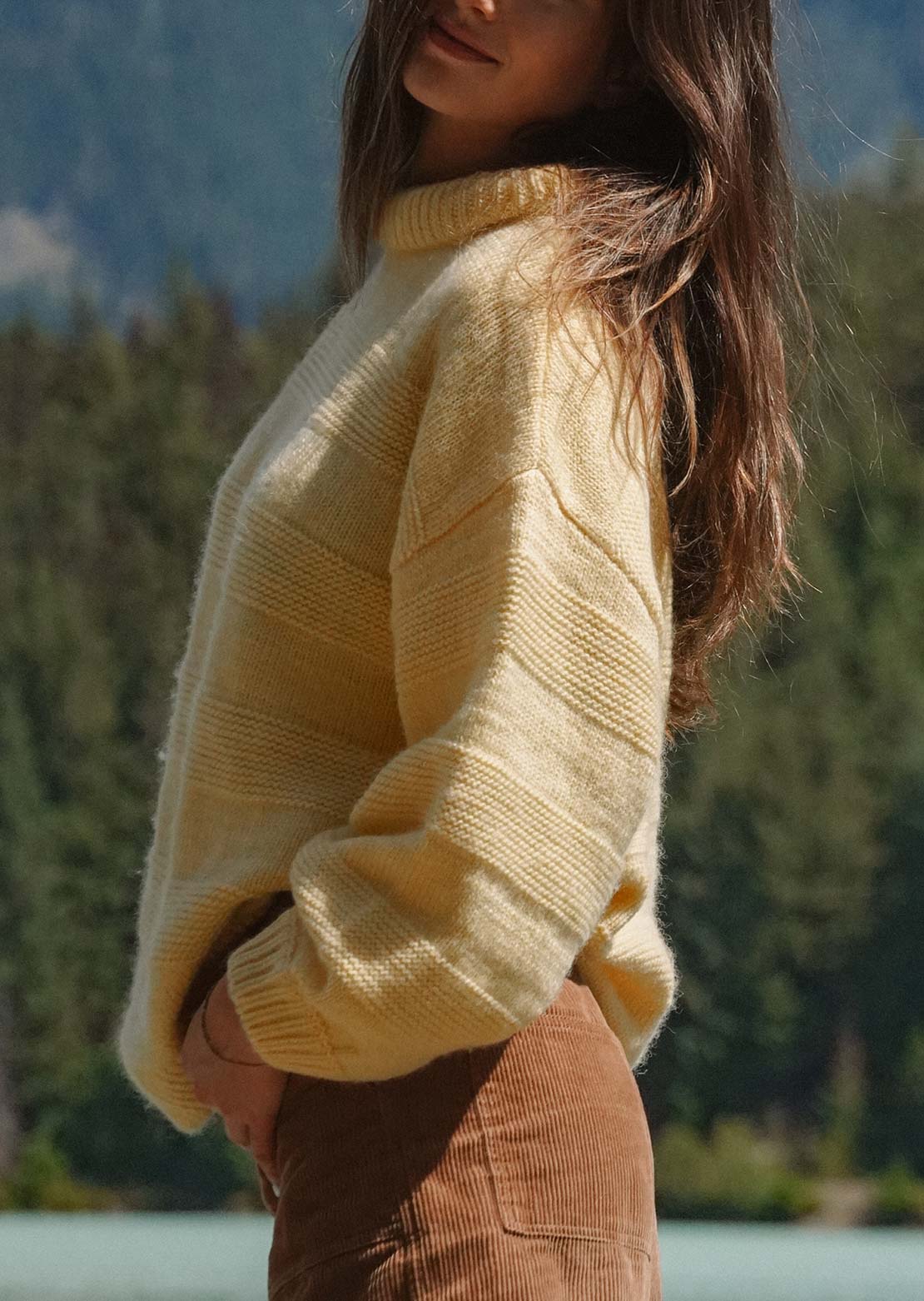 Notice The Reckless Women's Butter Yellow Sweater