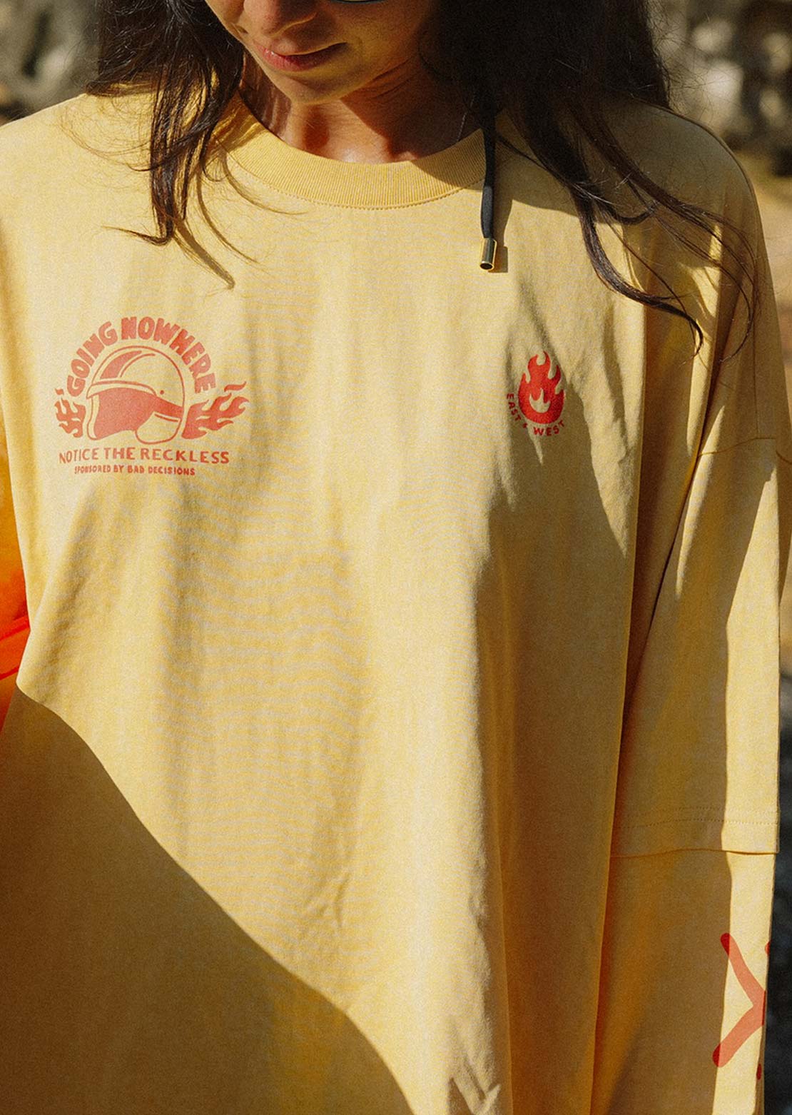 Notice The Reckless Women's Going Nowhere Layered Long Sleeve