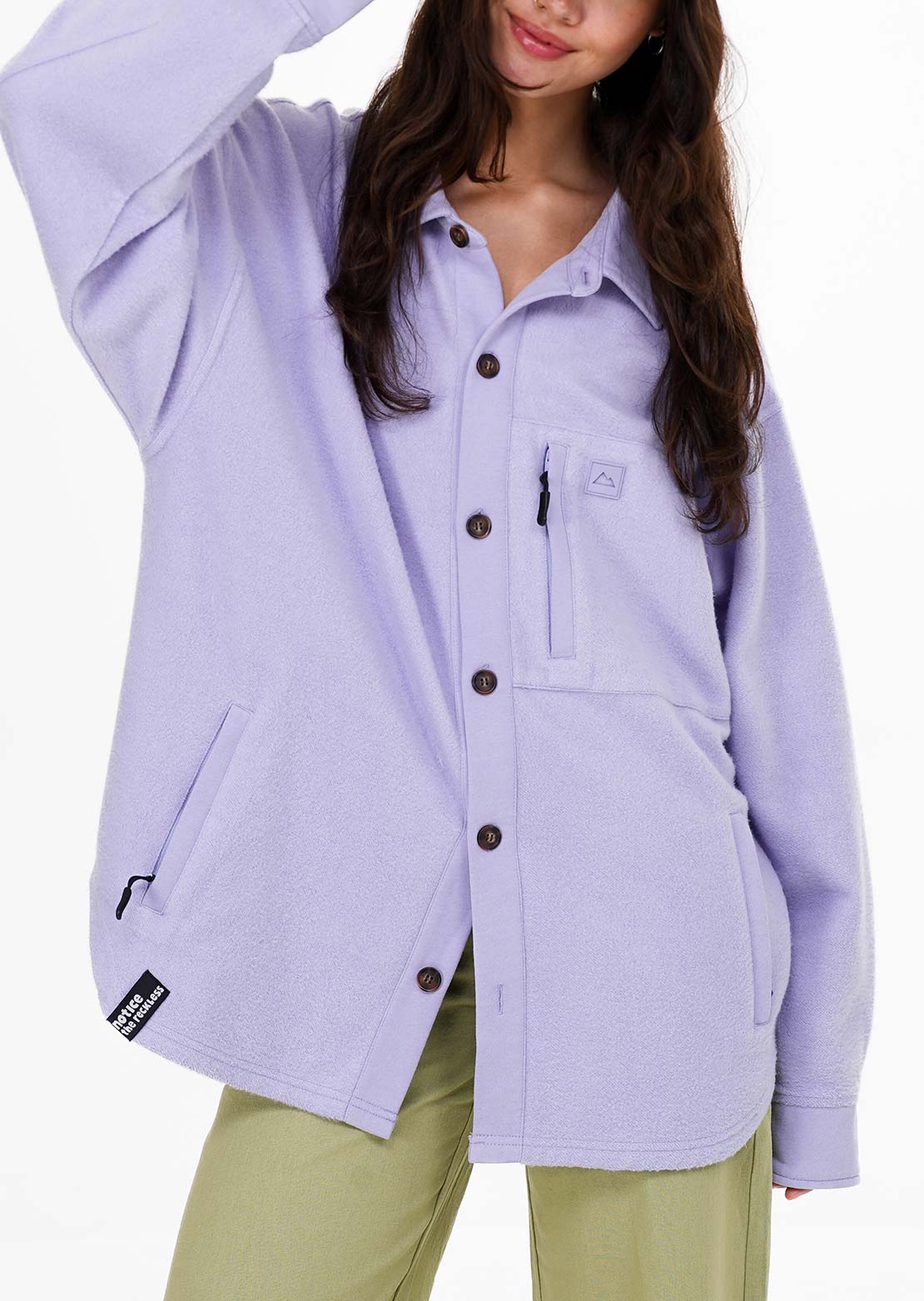 Notice The Reckless Women's Lilac Shacket