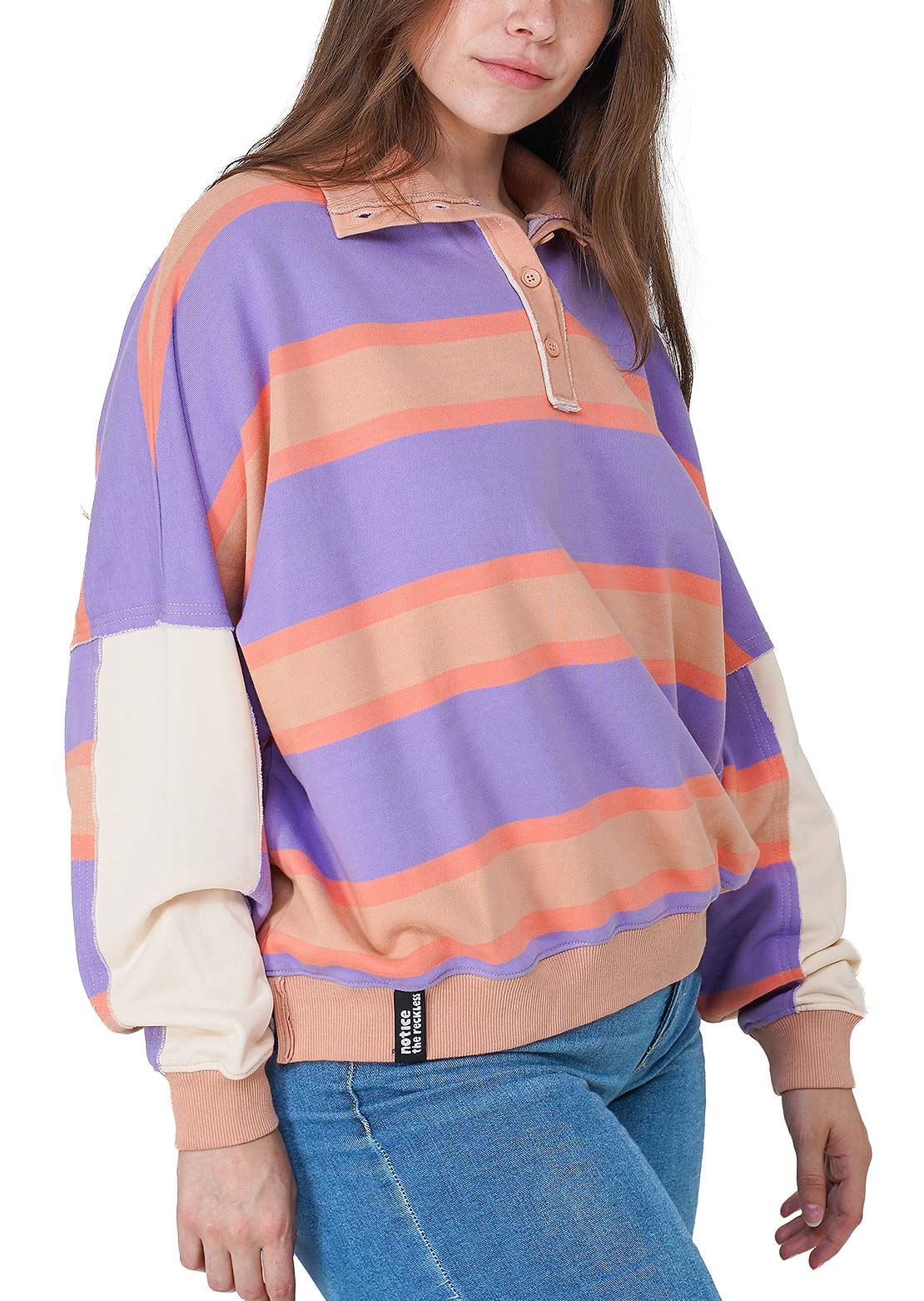 Notice The Reckless Women's Retro Stripe Polo