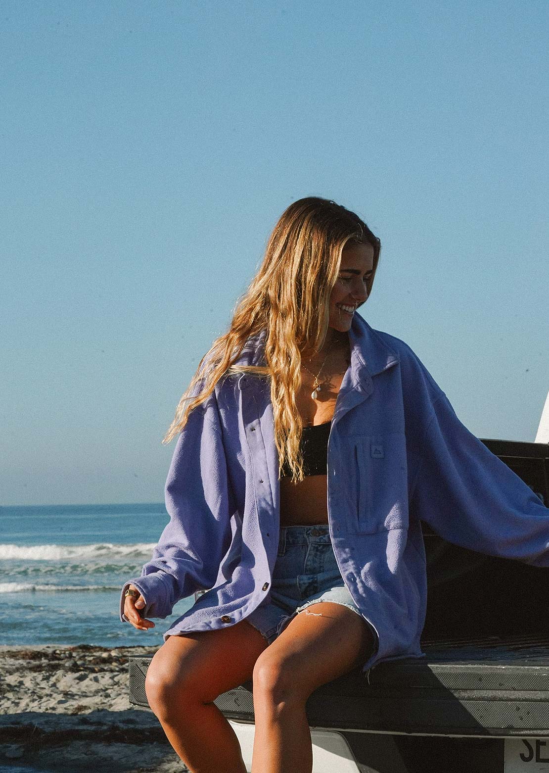Notice The Reckless Women&#39;s Shacket Indigo