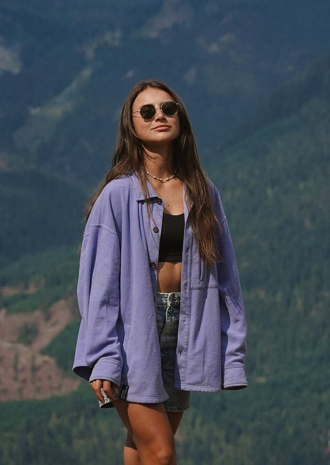 Notice The Reckless Women&#39;s Shacket Indigo