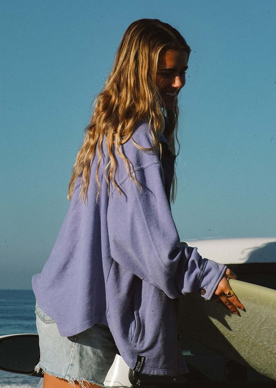 Notice The Reckless Women&#39;s Shacket Indigo