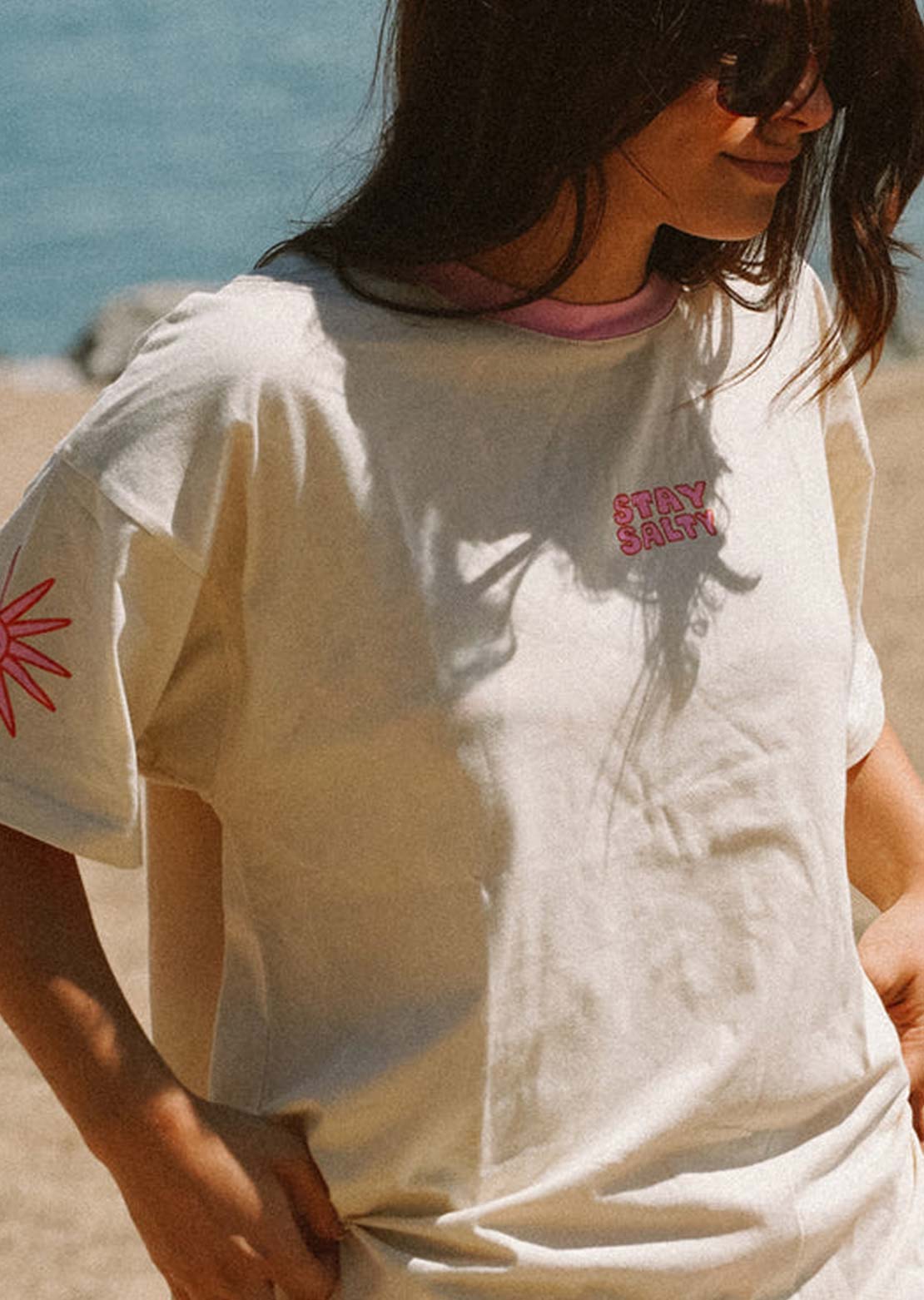 Notice The Reckless Women's Stay Salty Oversized T-Shirt
