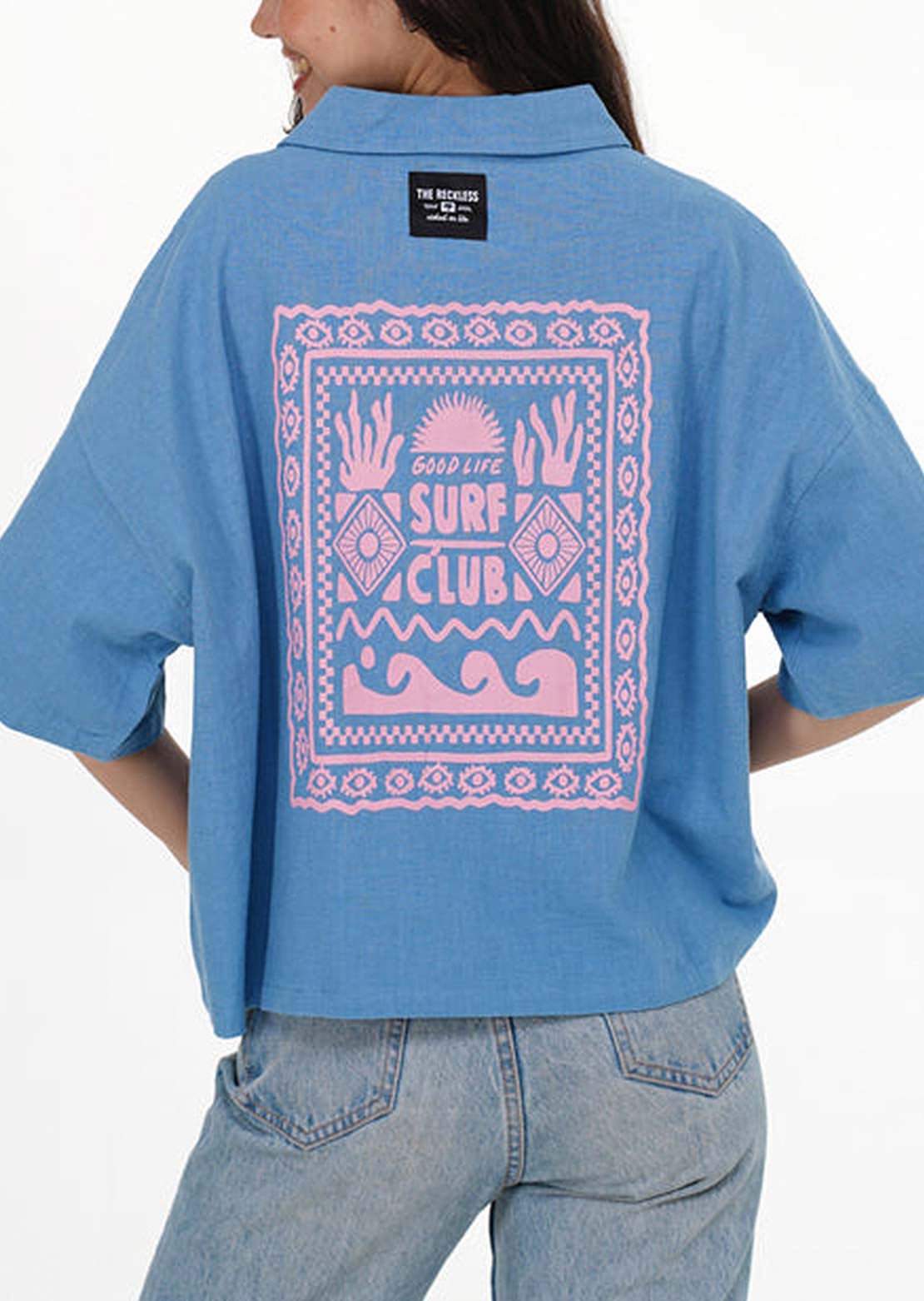 Notice The Reckless Women's Surf Club Button Up Shirt