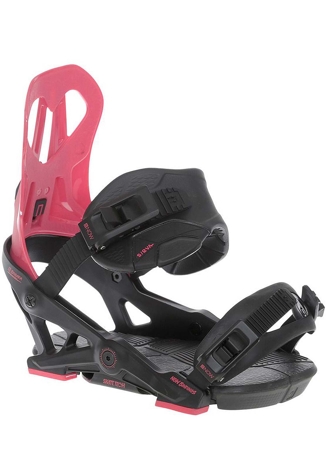 NOW Brigada Snowboard Bindings Black/Pink