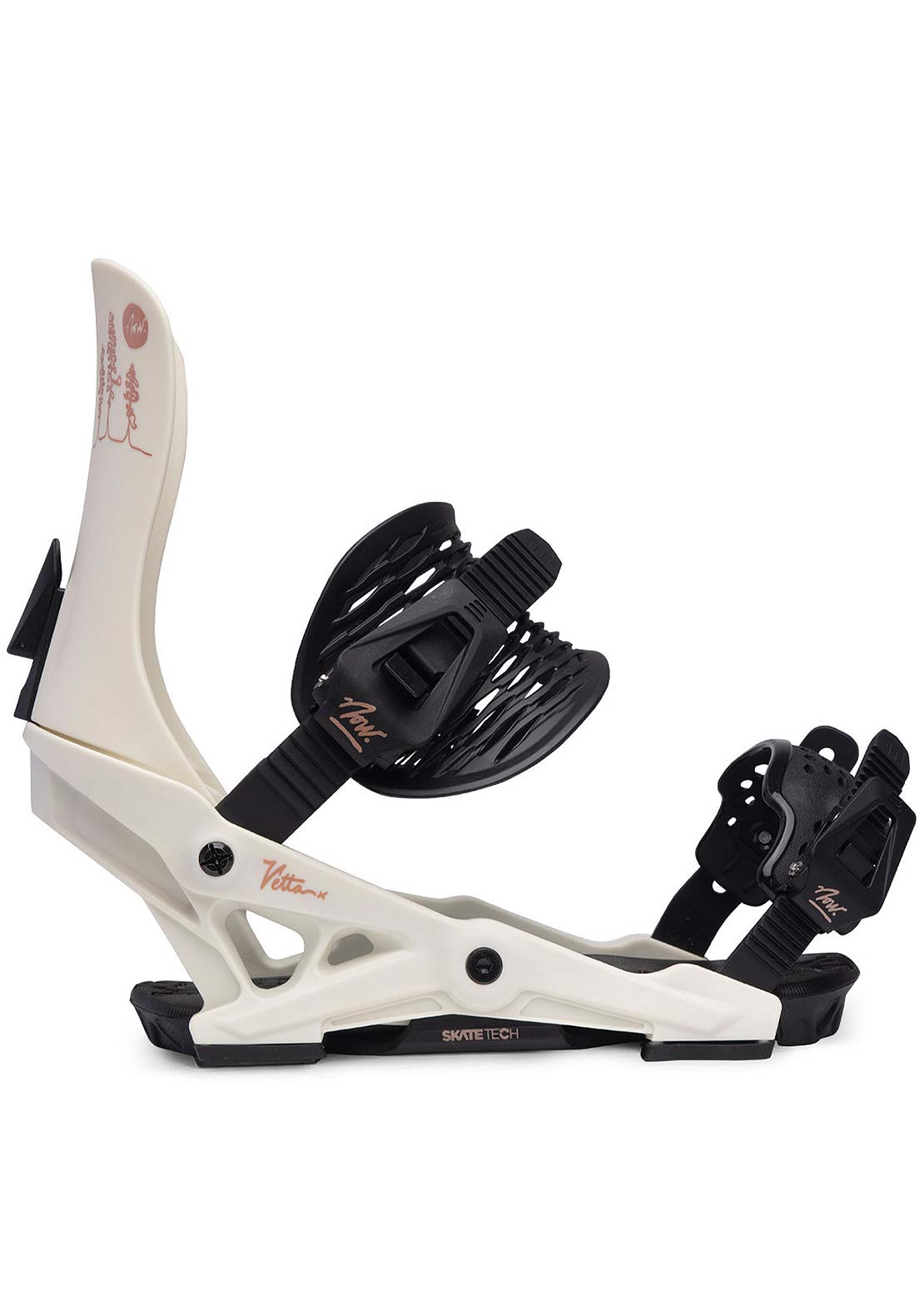 NOW Vetta Snowboard Binding Chalk