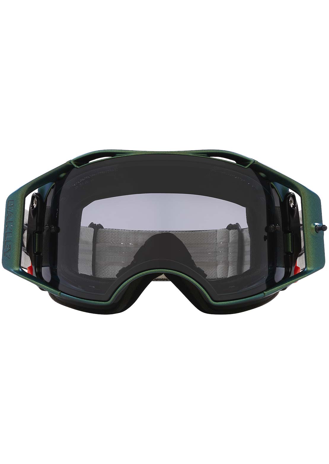 Oakley Airbrake MTB Mountain Bike Googles Black Green/Light Grey