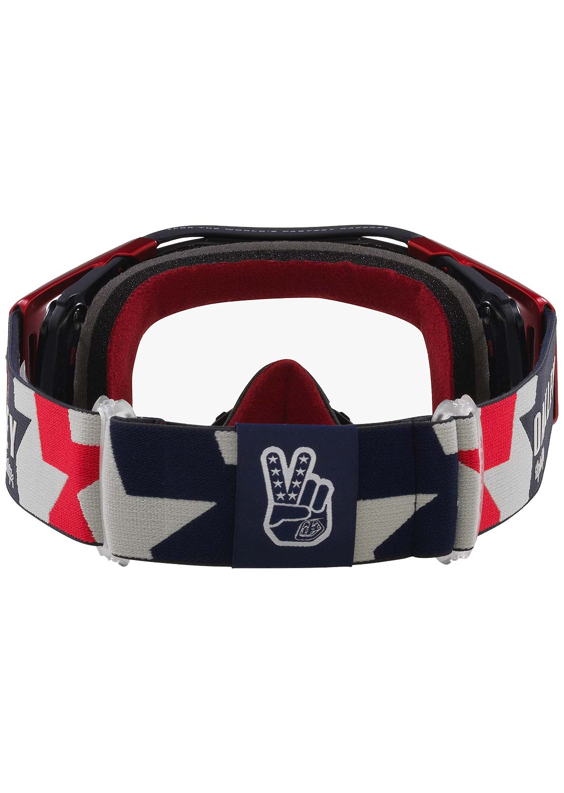 Oakley Airbrake MTB Mountain Bike Googles Troy Lee Designs Rwb/Clear