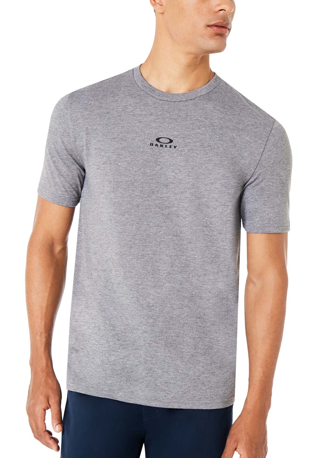 Oakley Men's Bark New T-Shirt Athletic Heather Grey