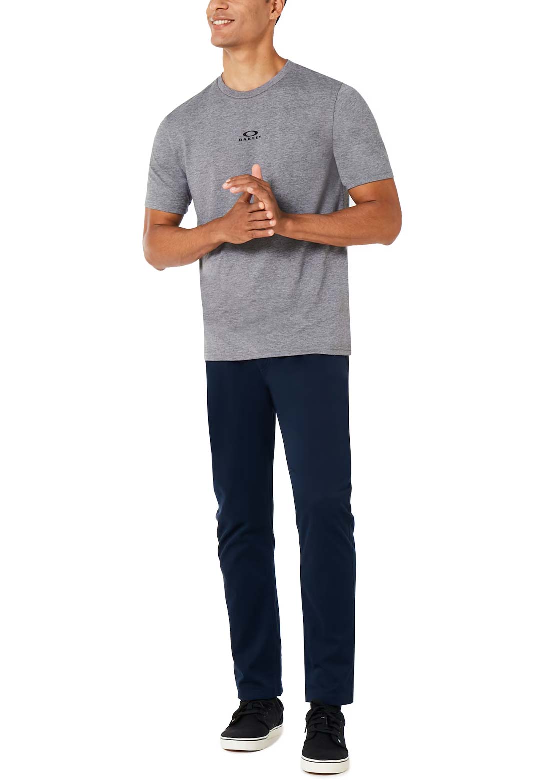 Oakley Men's Bark New T-Shirt Athletic Heather Grey