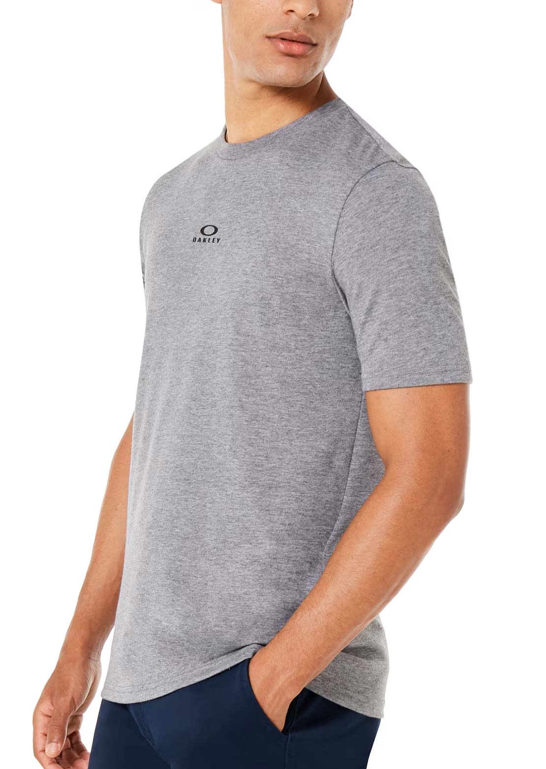 Oakley Men's Bark New T-Shirt Athletic Heather Grey