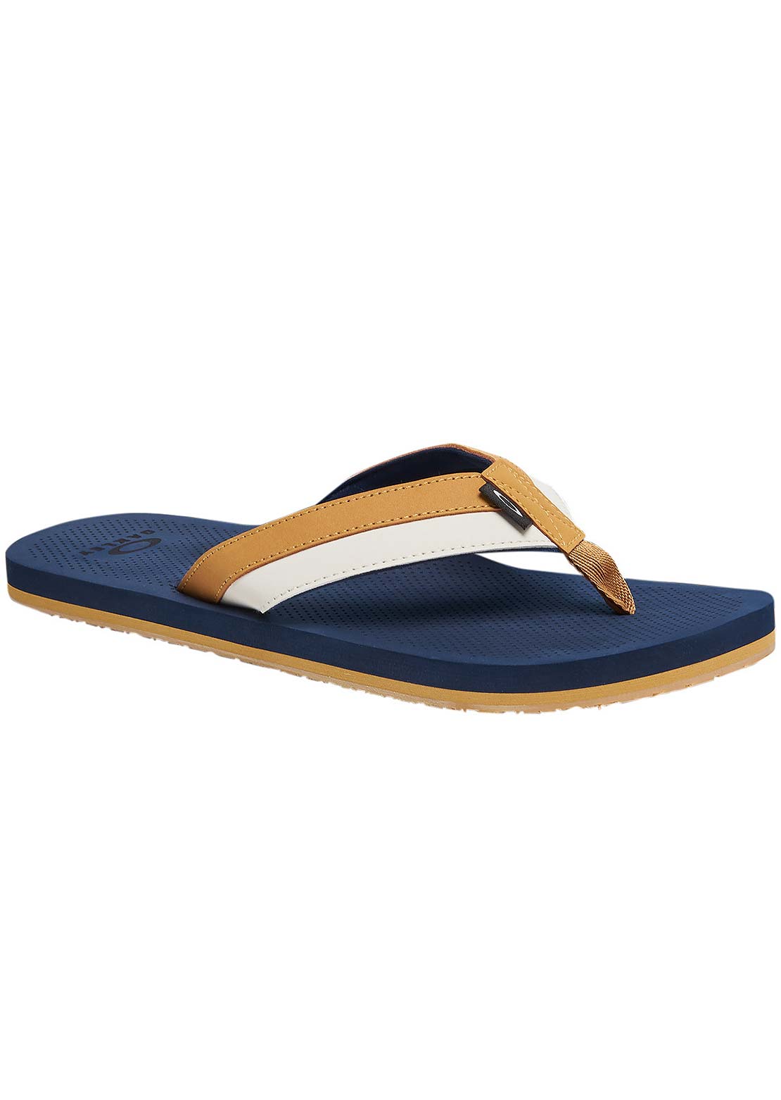 Oakley Men's Burke Flip Flop Sandals Team Navy/Light Curry