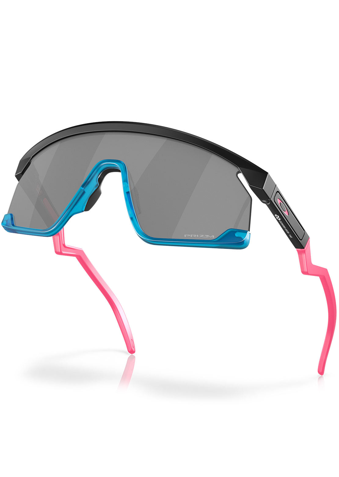 Oakley Men's BXTR Prizm Sunglasses Matte Black/Teal/Prizm Black Iridium