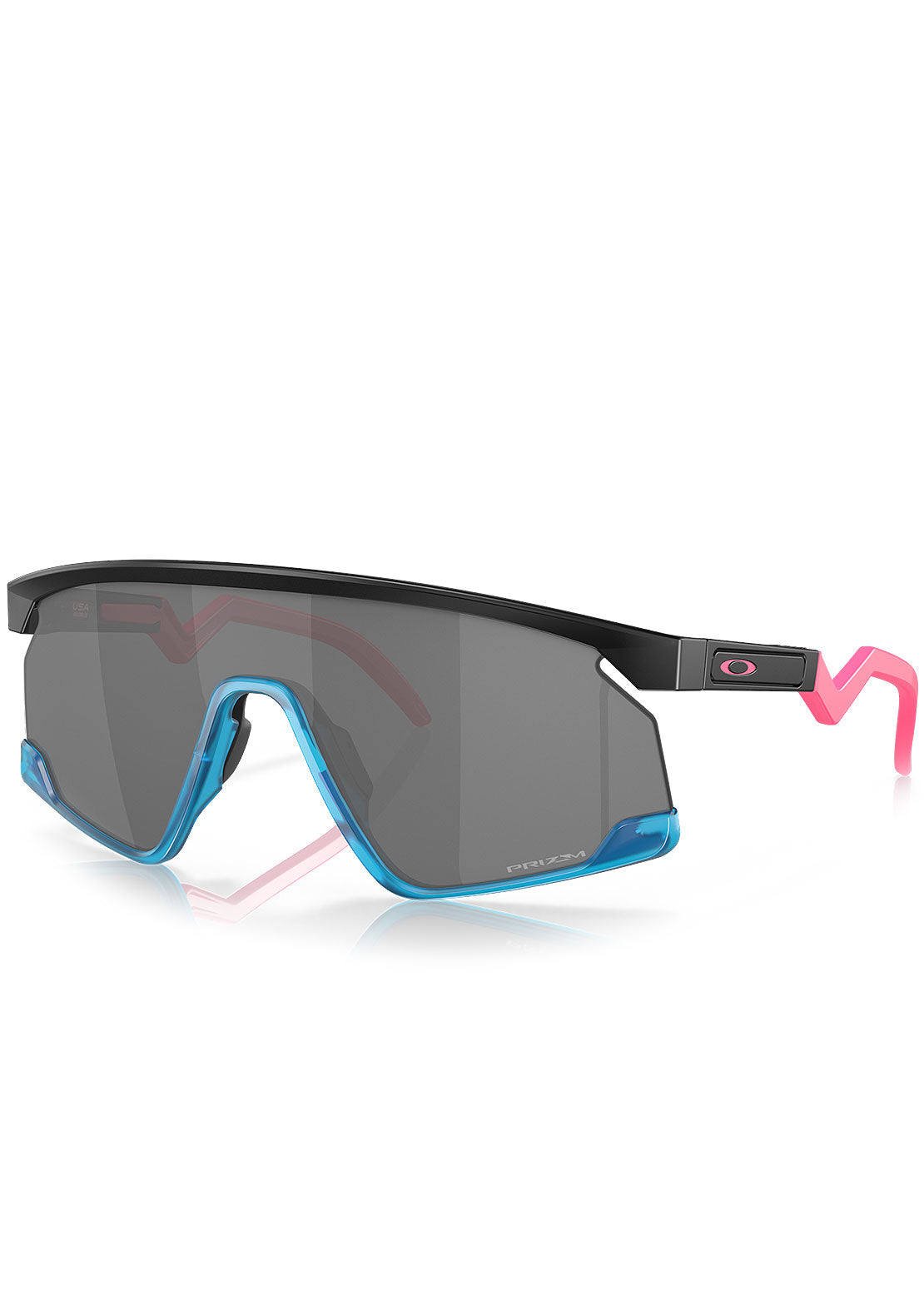 Oakley Men's BXTR Prizm Sunglasses Matte Black/Teal/Prizm Black Iridium