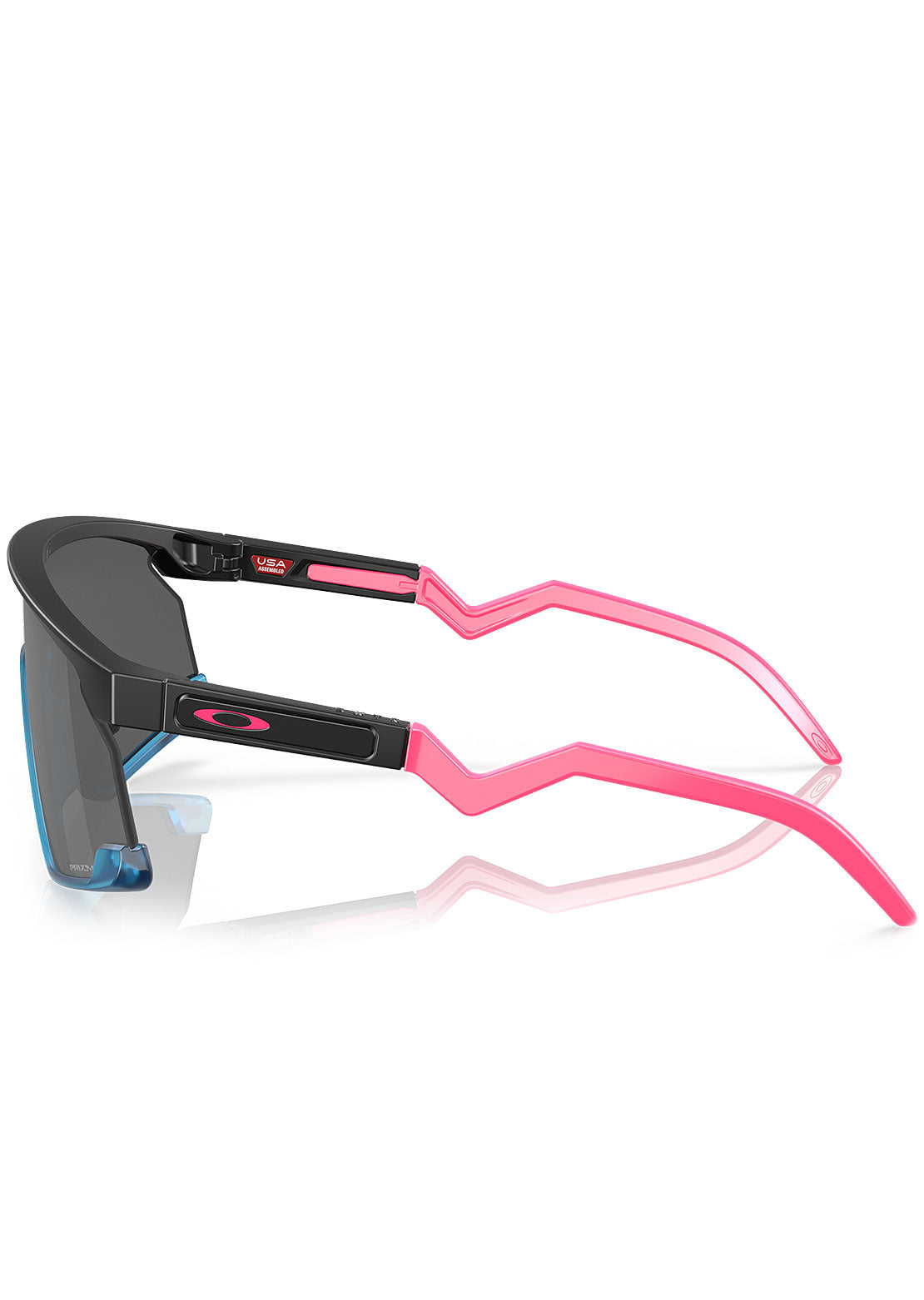 Oakley Men's BXTR Prizm Sunglasses Matte Black/Teal/Prizm Black Iridium