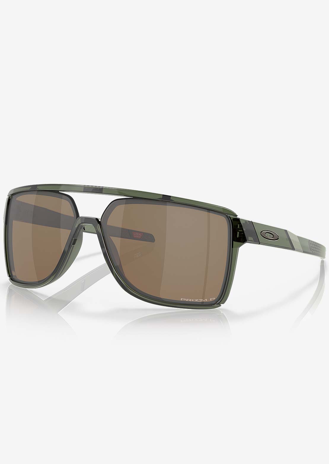 Oakley Men's Castel Prizm Sunglasses Olive Ink/Prizm Tungsten Polarized
