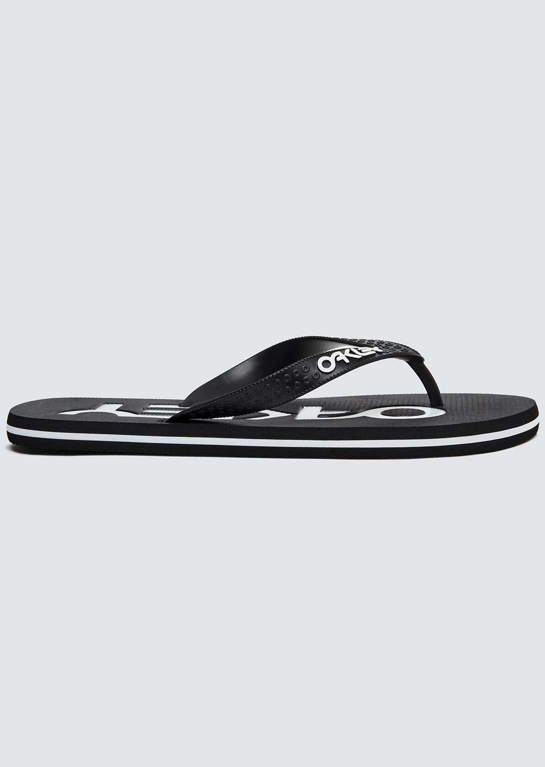 Oakley Men's College Flip Flop Sandals Blackout
