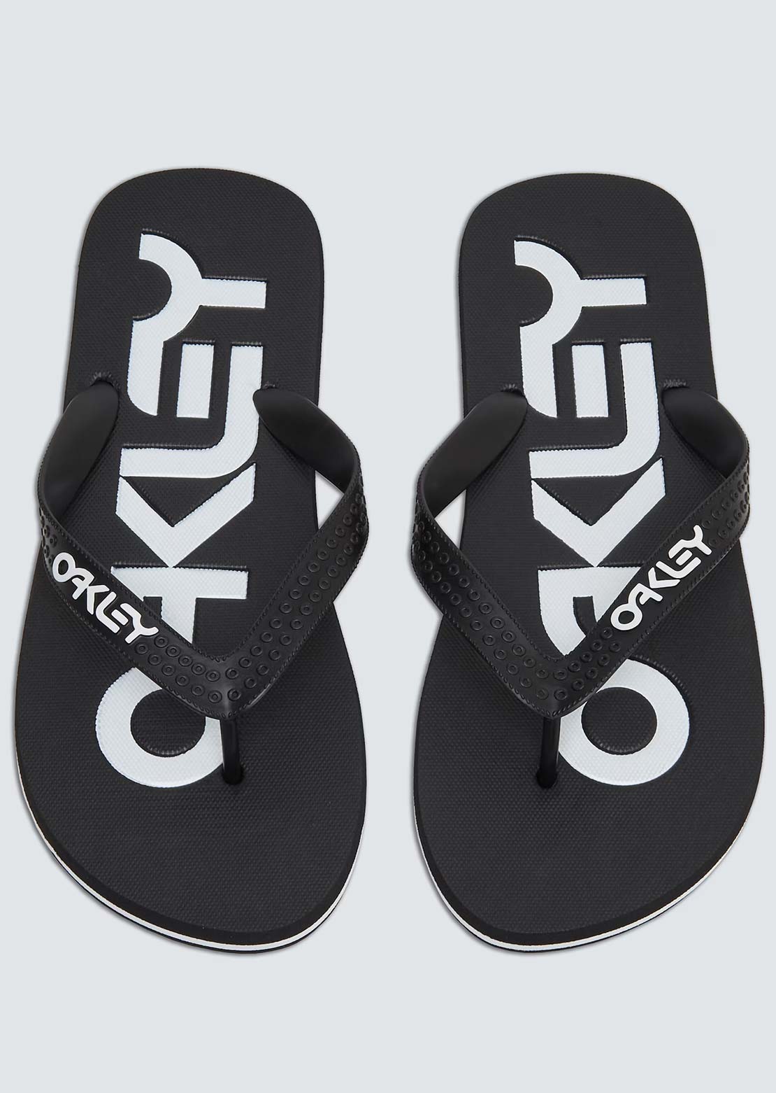 Oakley Men's College Flip Flop Sandals Blackout