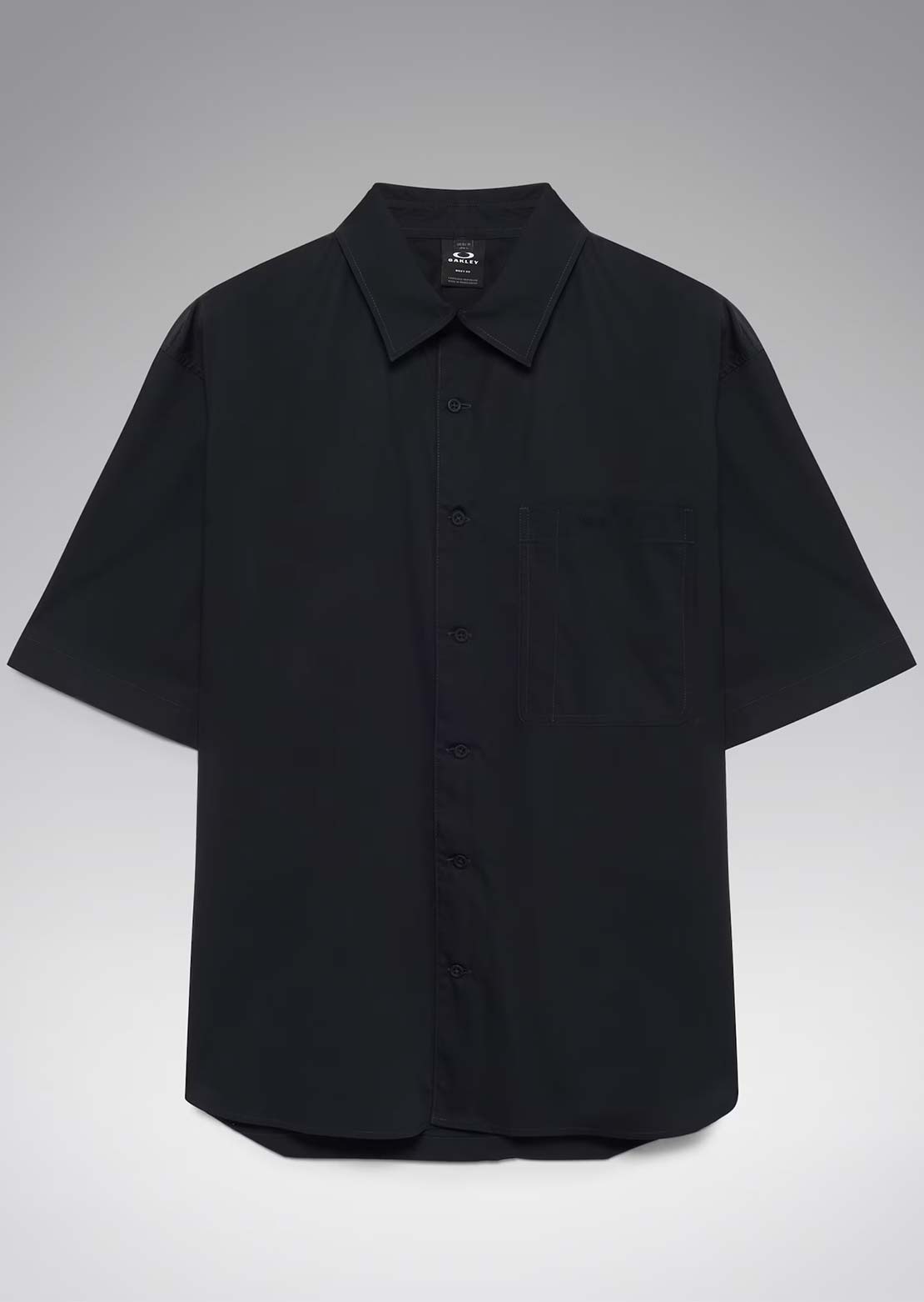 Oakley Men's Echo Rise Button Up Shirt Pitch Black