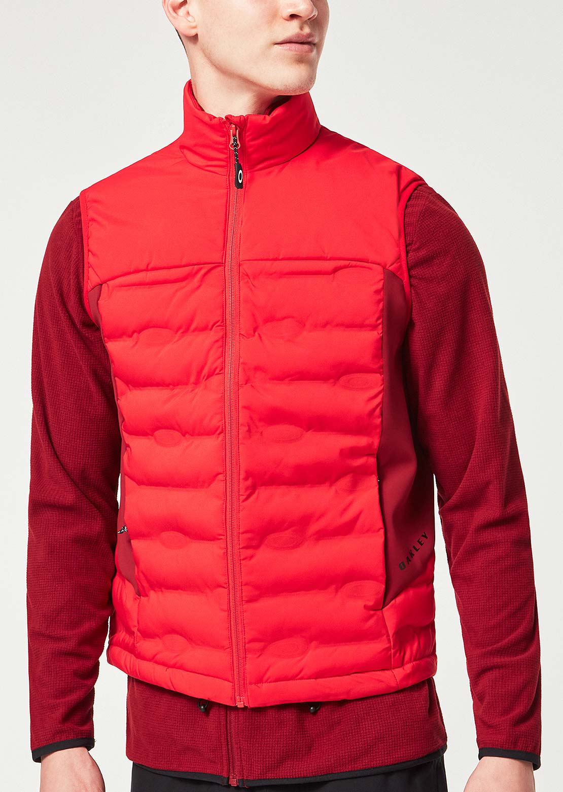Oakley Men&#39;s Ellipse RC Quilted Vest Red Line