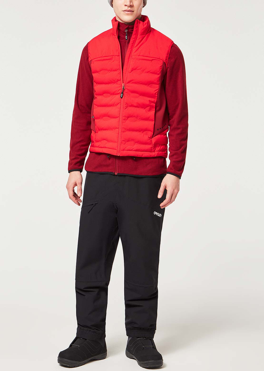 Oakley Men&#39;s Ellipse RC Quilted Vest Red Line