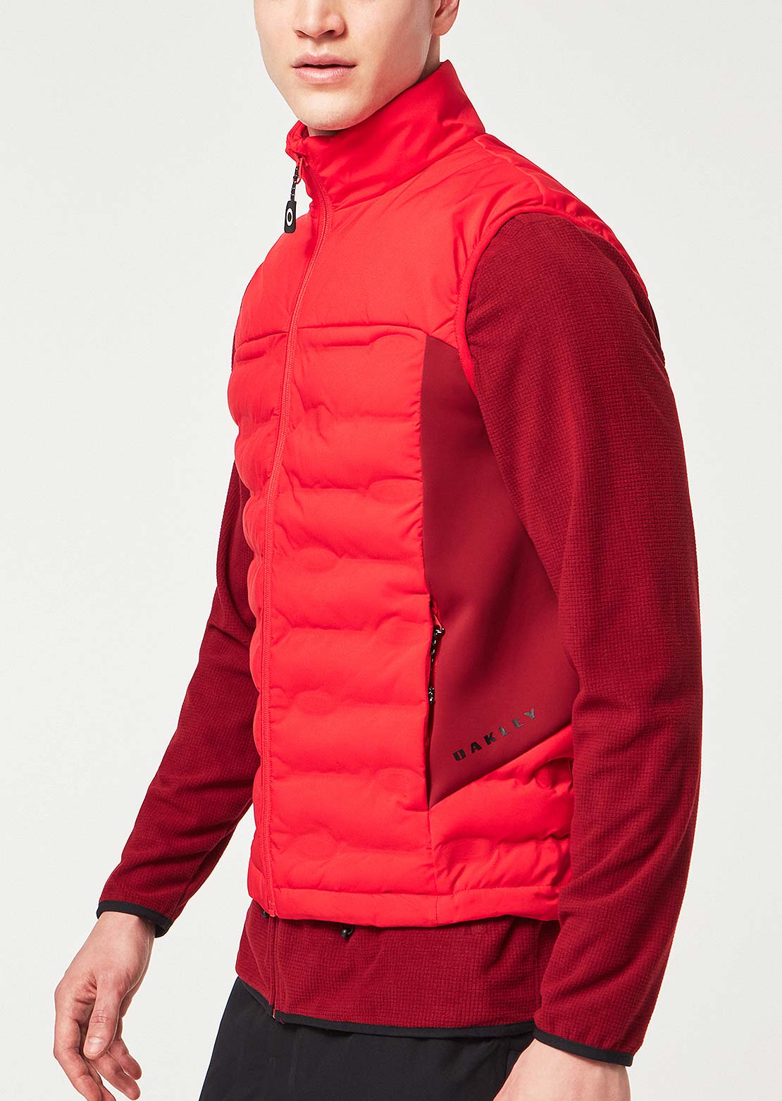 Oakley Men&#39;s Ellipse RC Quilted Vest Red Line