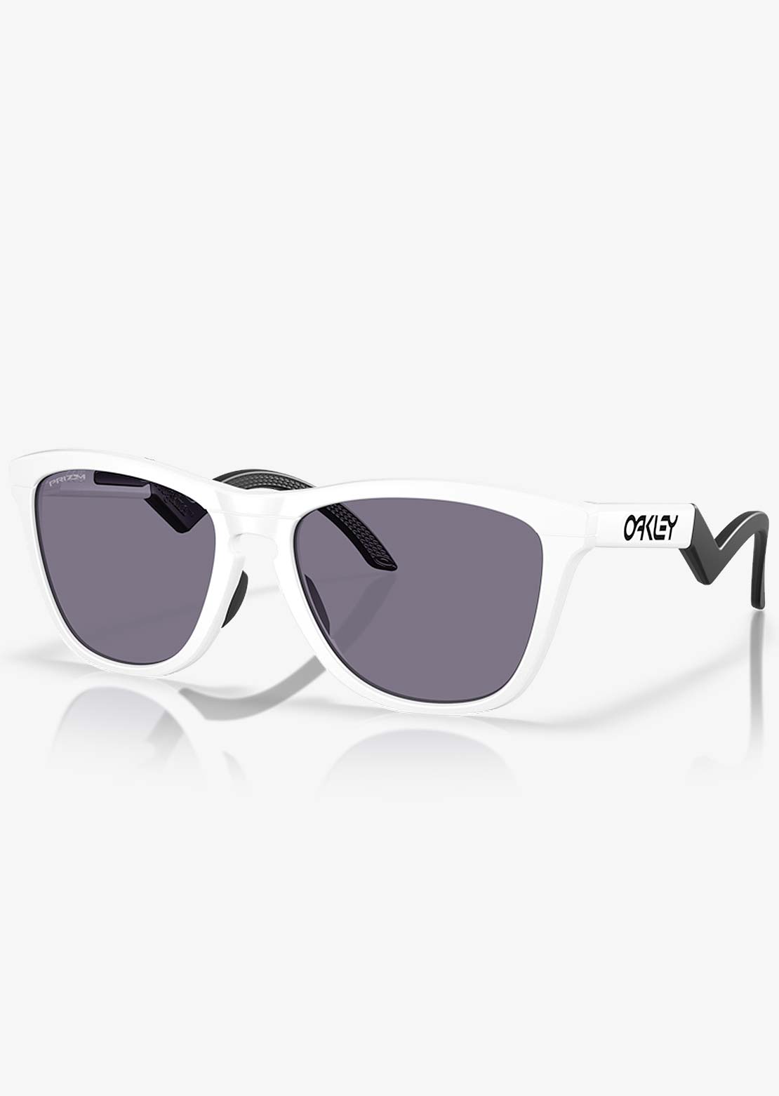Oakley Men&#39;s Frogskins Hybrid Sunglasses Matte White/Prizm Grey