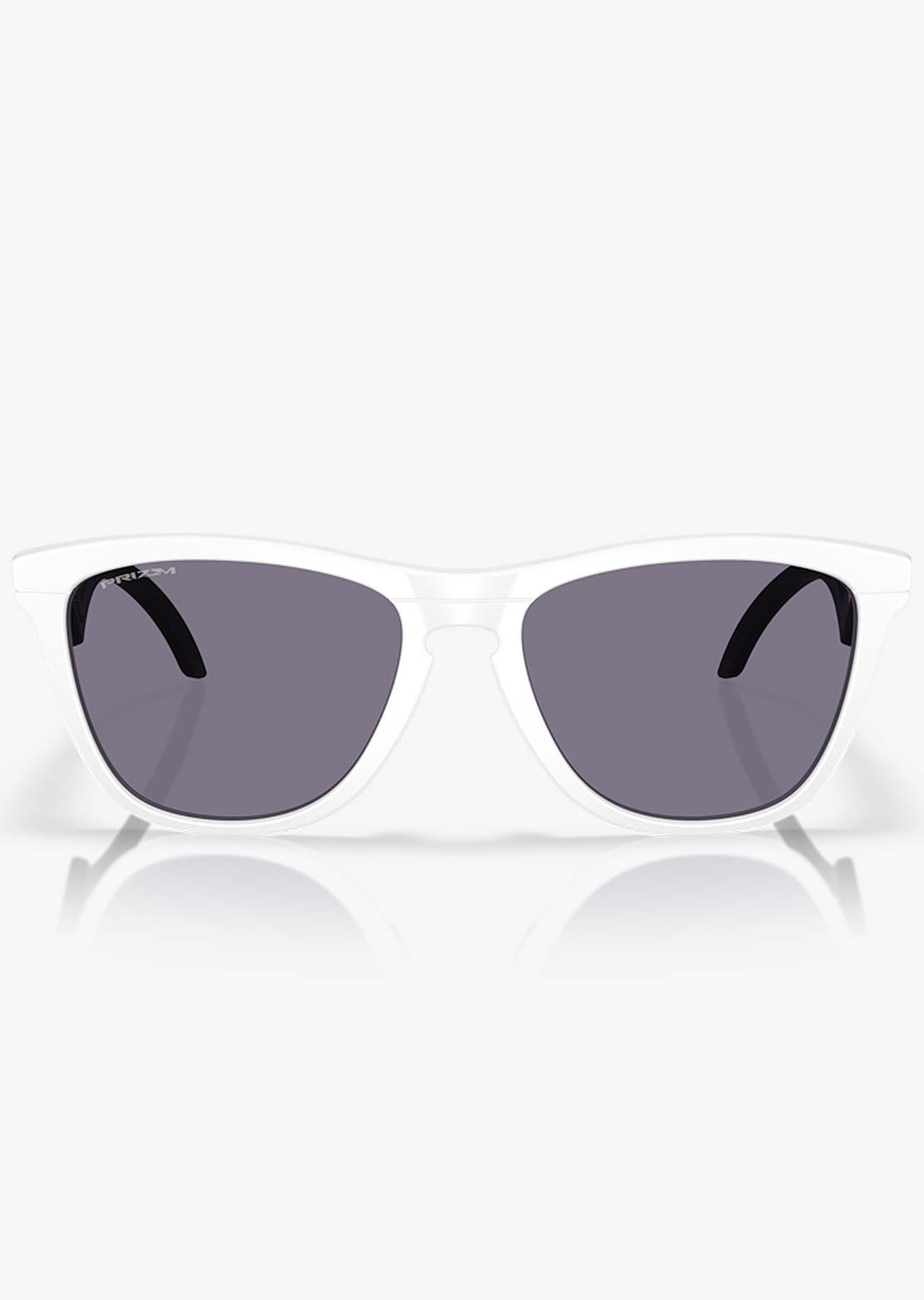 Oakley Men&#39;s Frogskins Hybrid Sunglasses Matte White/Prizm Grey