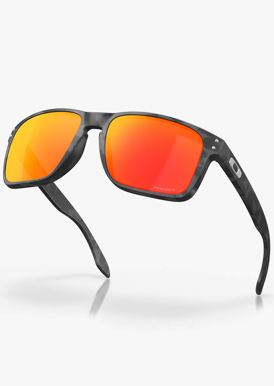 Oakley Men's Holbrook XL Prizm Polarized Sunglasses Matte Black Camo/Prizm Ruby Iridium
