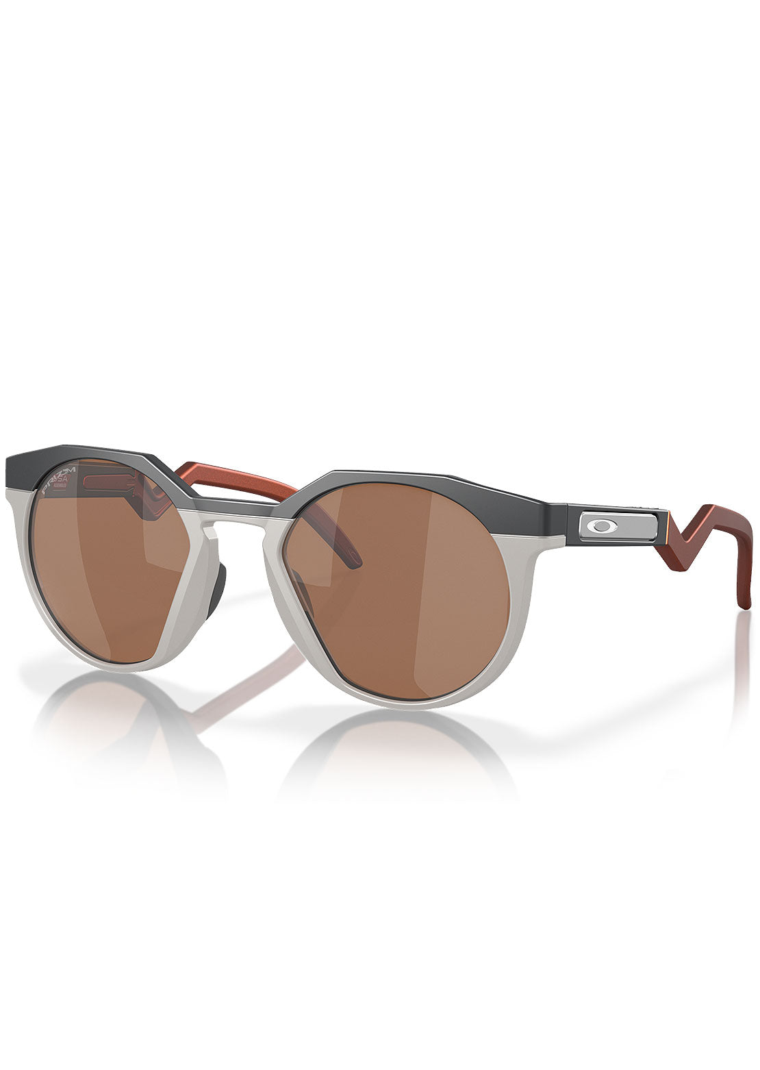 Oakley Men's HSTN Prizm Sunglasses Matte Carbon/Cool Grey/Prizm Tungsten Iridium