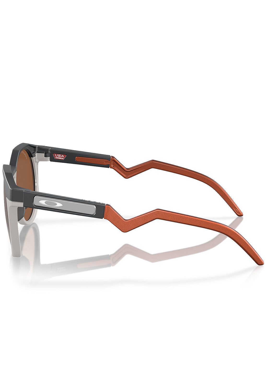 Oakley Men's HSTN Prizm Sunglasses Matte Carbon/Cool Grey/Prizm Tungsten Iridium