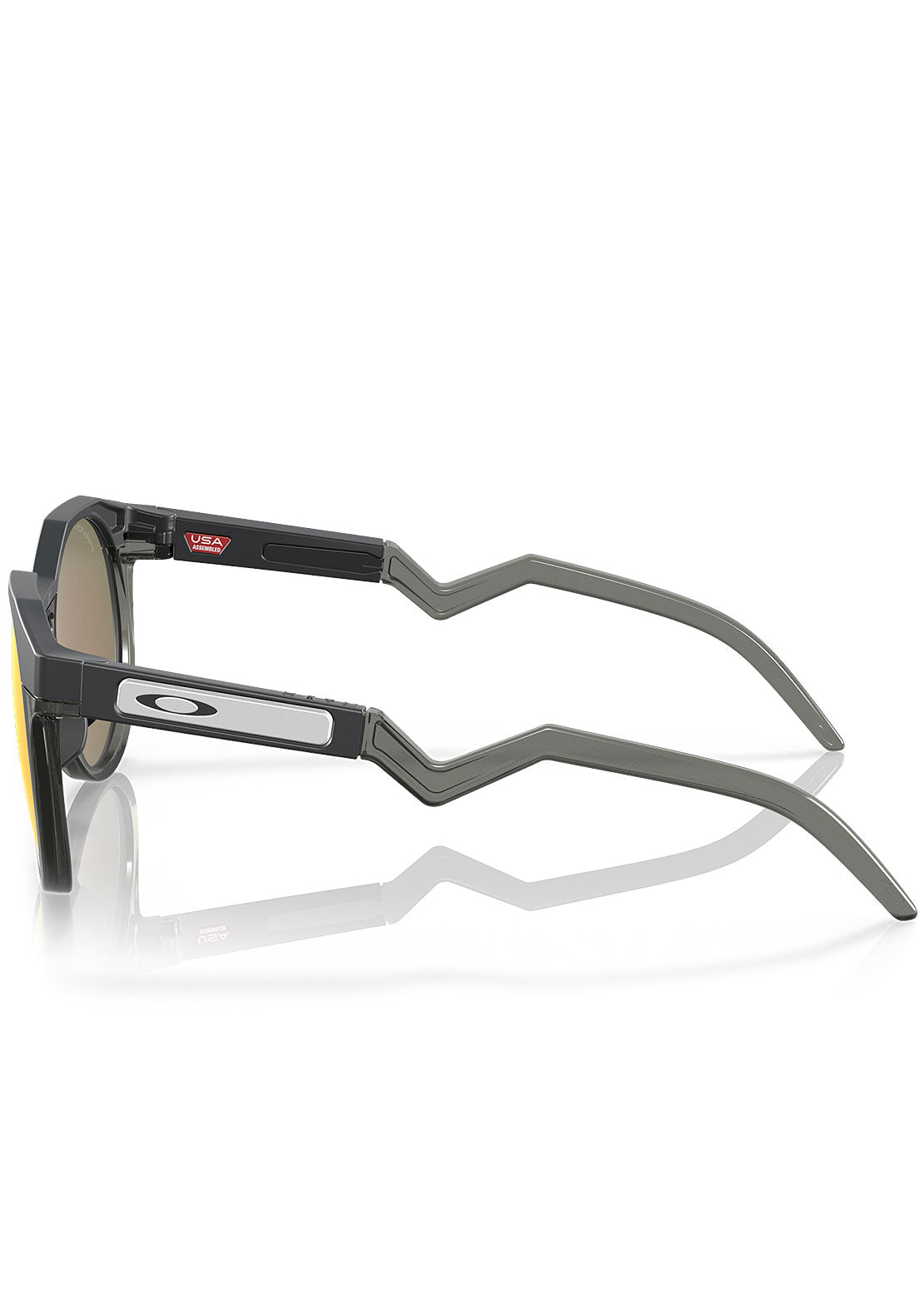 Oakley Men's HSTN Prizm Sunglasses Matte Carbon/Grey Smoke/Prizm Ruby Iridium