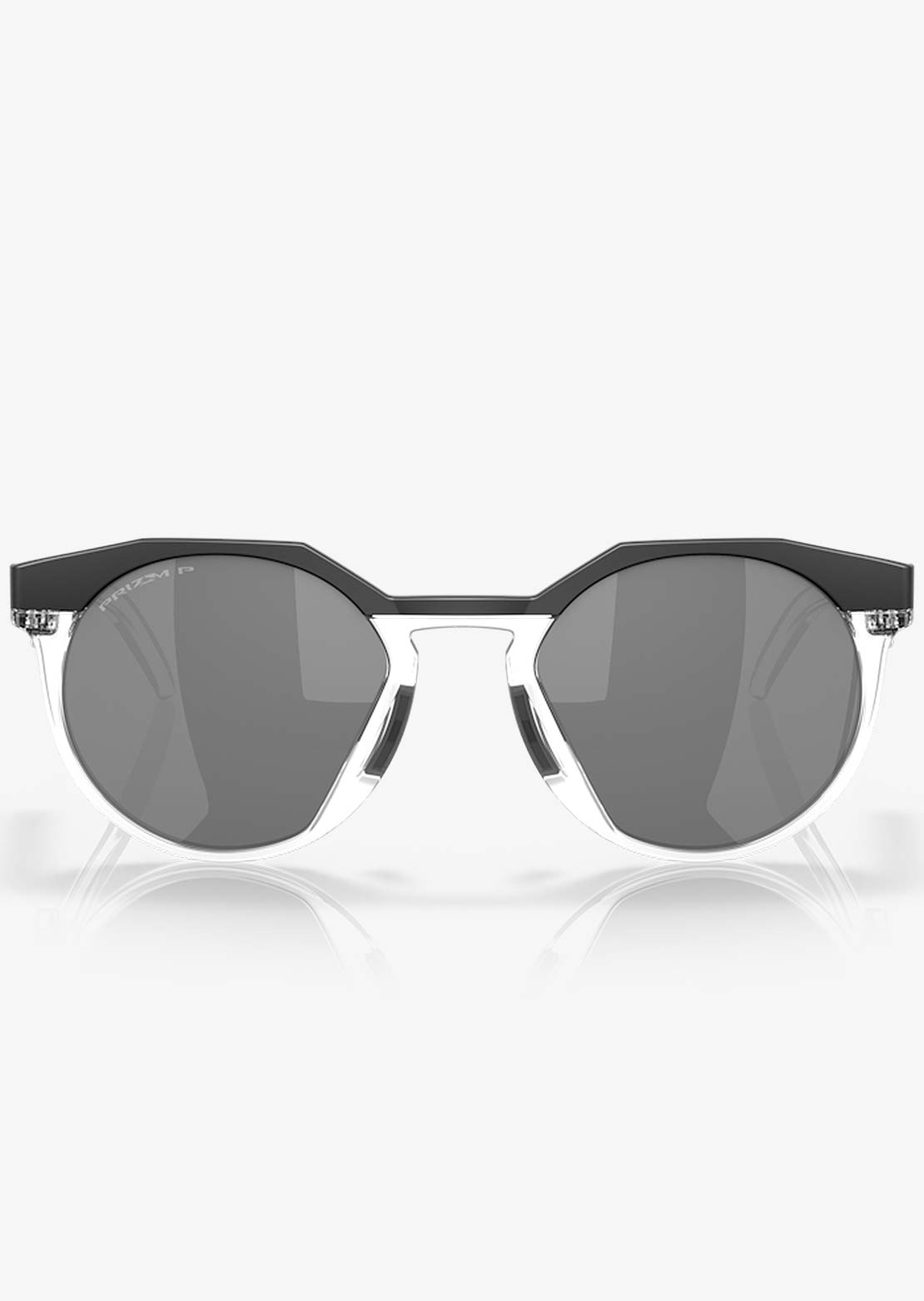 Oakley Men's HSTN Prizm Sunglasses Matte Black/Clear/Prizm Black Polarized