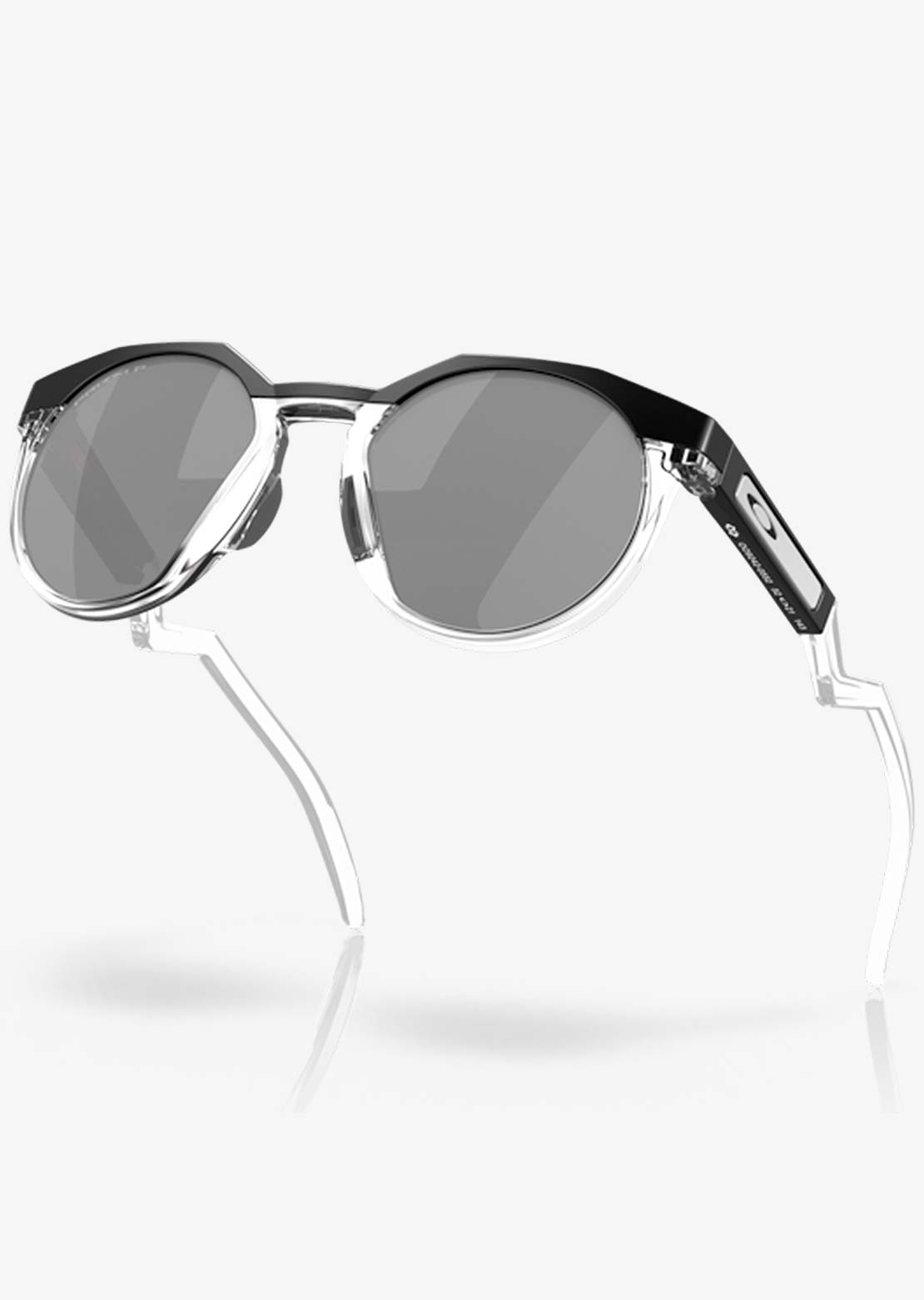 Oakley Men's HSTN Prizm Sunglasses Matte Black/Clear/Prizm Black Polarized