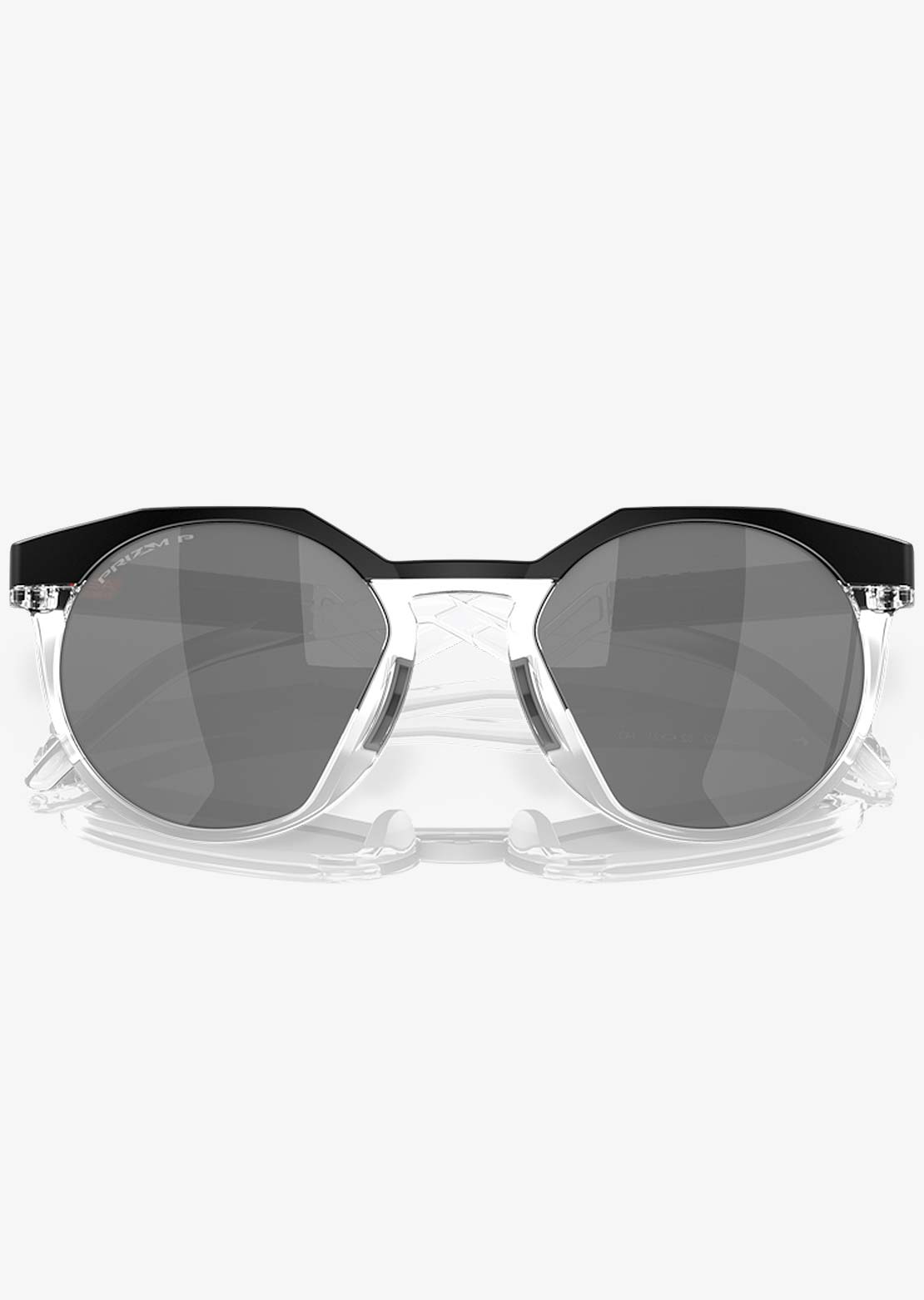 Oakley Men's HSTN Prizm Sunglasses Matte Black/Clear/Prizm Black Polarized
