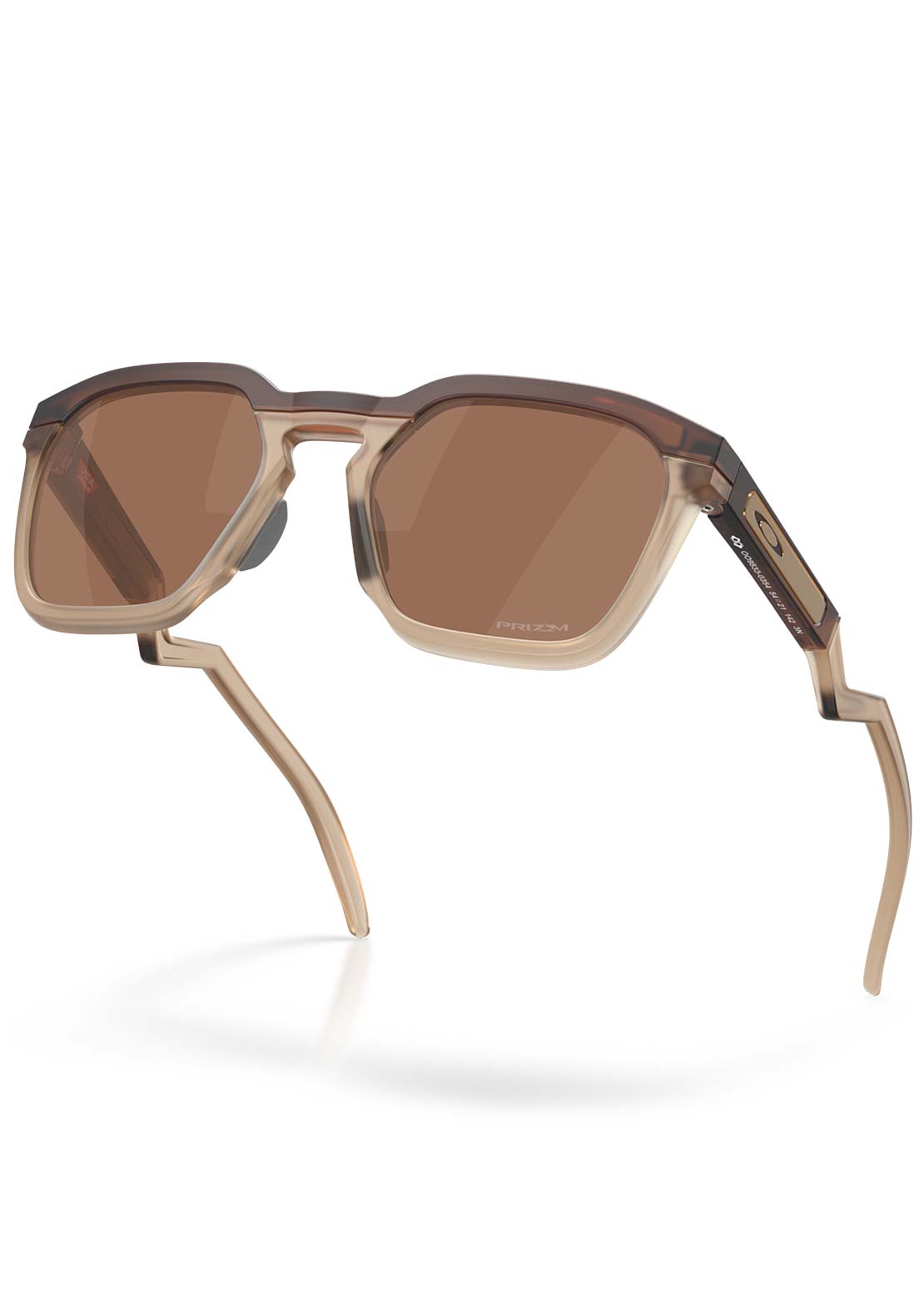 Oakley Men's HSTN SQ Sunglasses Matte Rootbeer/Prizm Tungsten