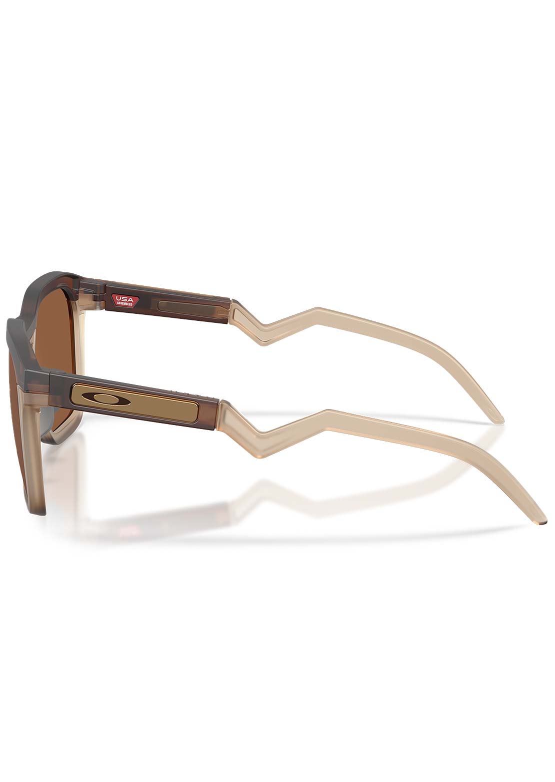 Oakley Men's HSTN SQ Sunglasses Matte Rootbeer/Prizm Tungsten