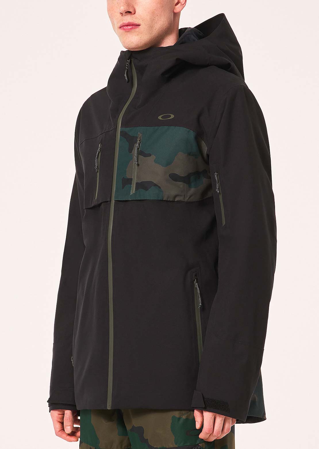 Oakley Men&#39;s Kendall RC Shell Jacket Black/B1B Camo Hunter