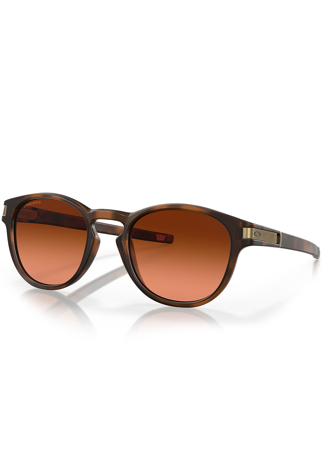 Oakley Men's Latch Prizm Sunglasses Matte Brown Tortoise/Prizm Brown Gradient