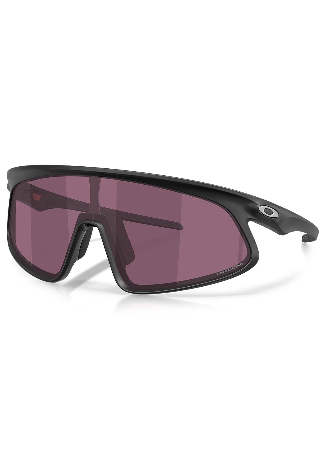 Oakley Men's RSLV 141 Bike Sunglasses Matte Black/Prizm Road Black