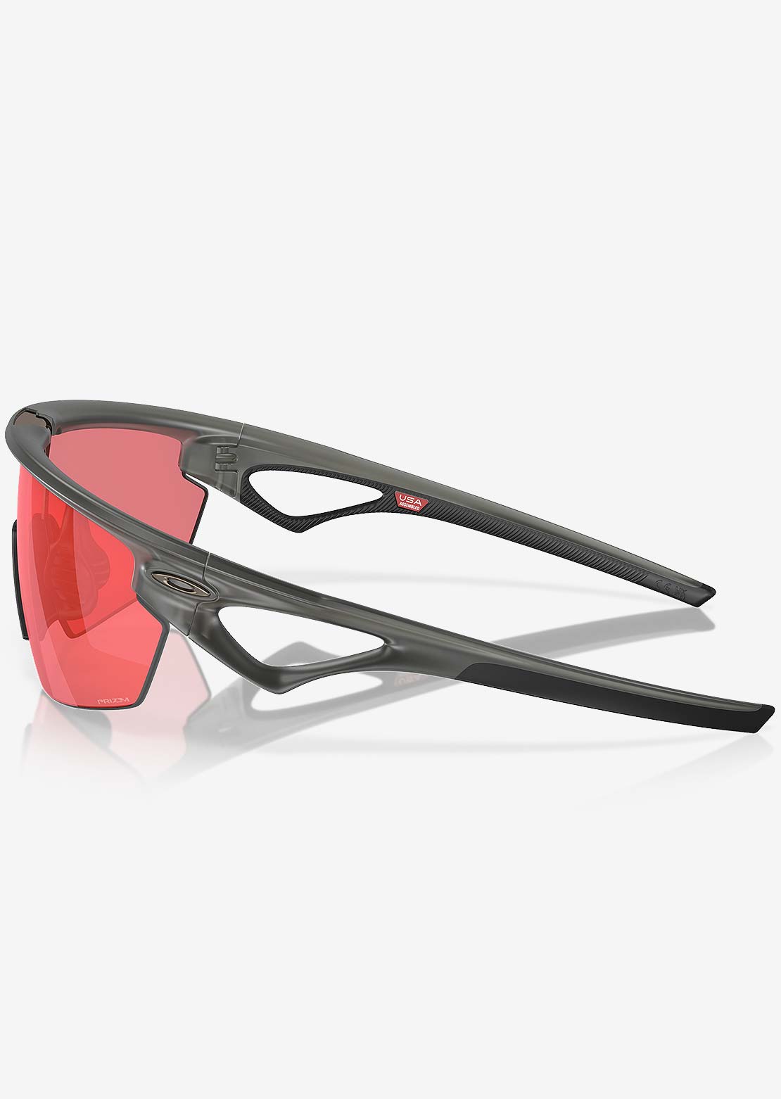 Oakley Men&#39;s Sphaera Prizm Sunglasses Matte Grey Smoke/Prizm Trail Torch