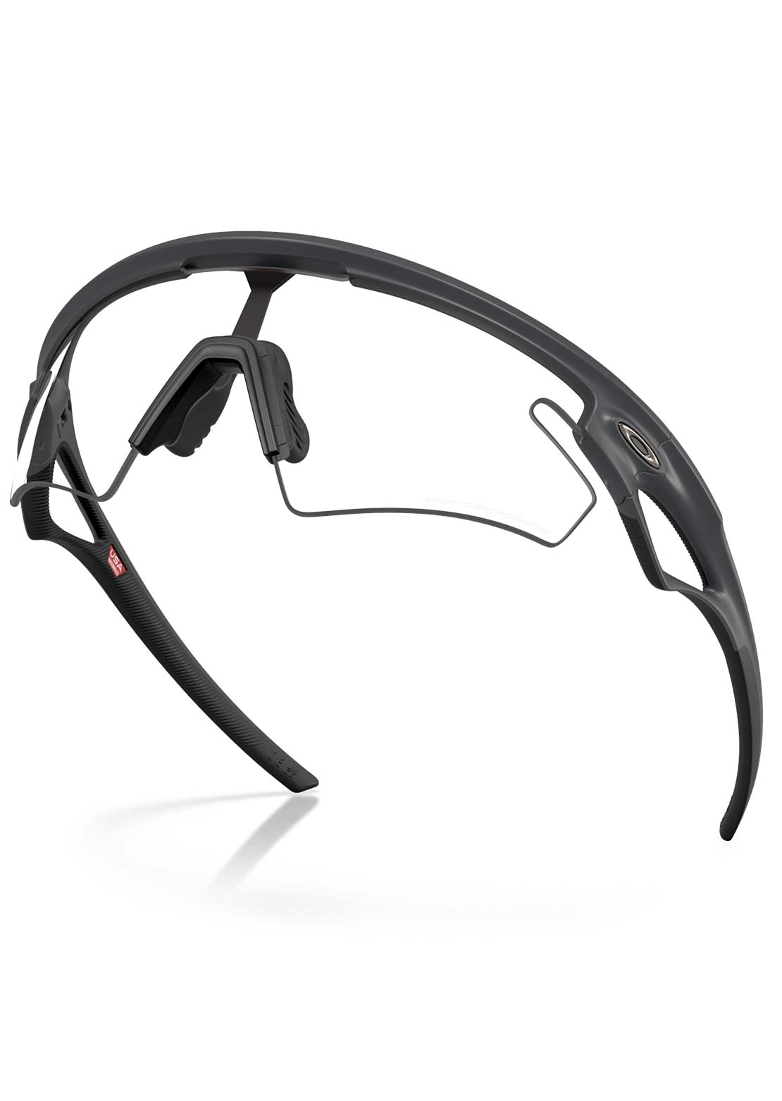 Oakley Men's Sphaera Slash Bike Sunglasses Carbon/Clear - Black Photochromic