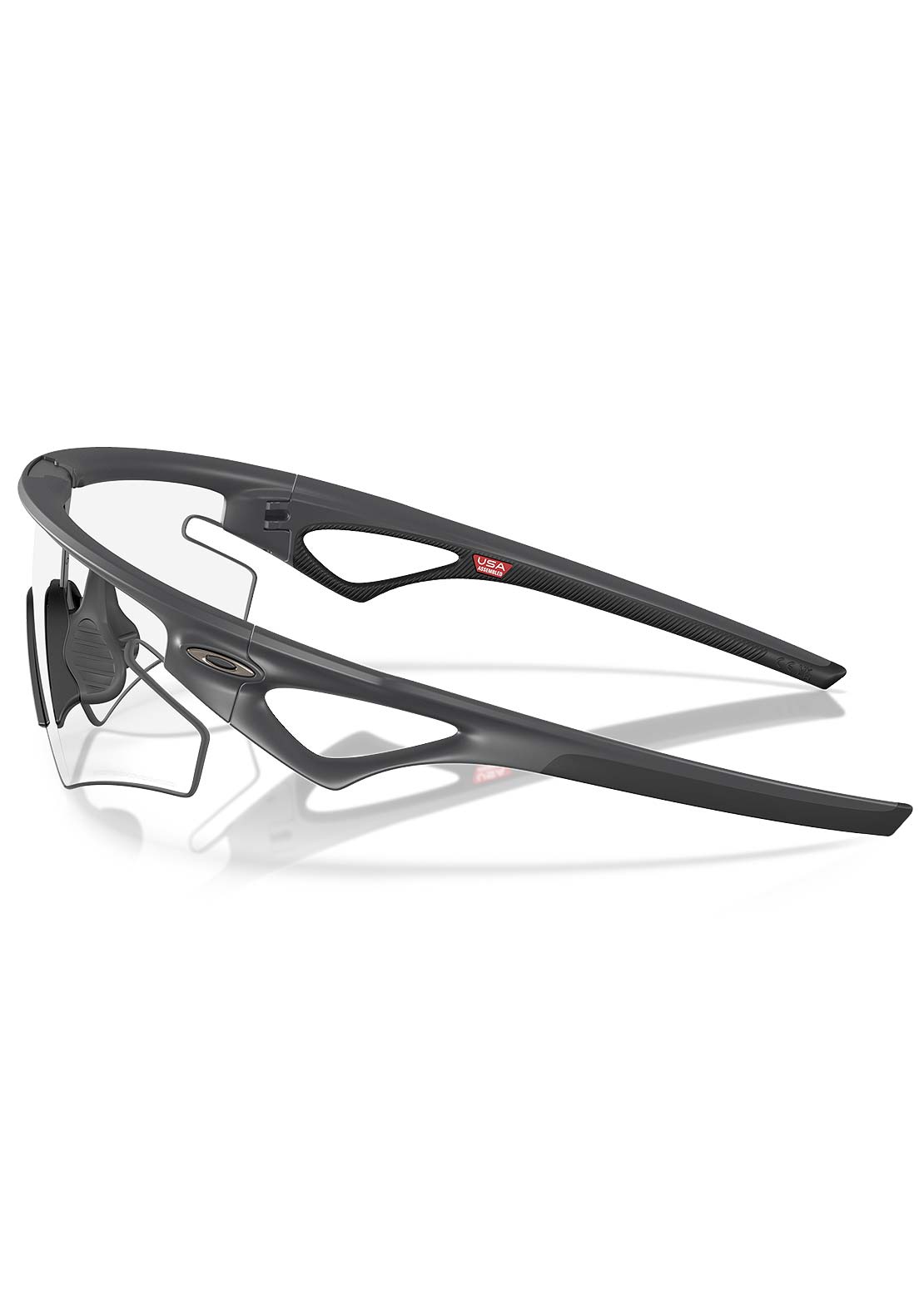 Oakley Men's Sphaera Slash Bike Sunglasses Carbon/Clear - Black Photochromic