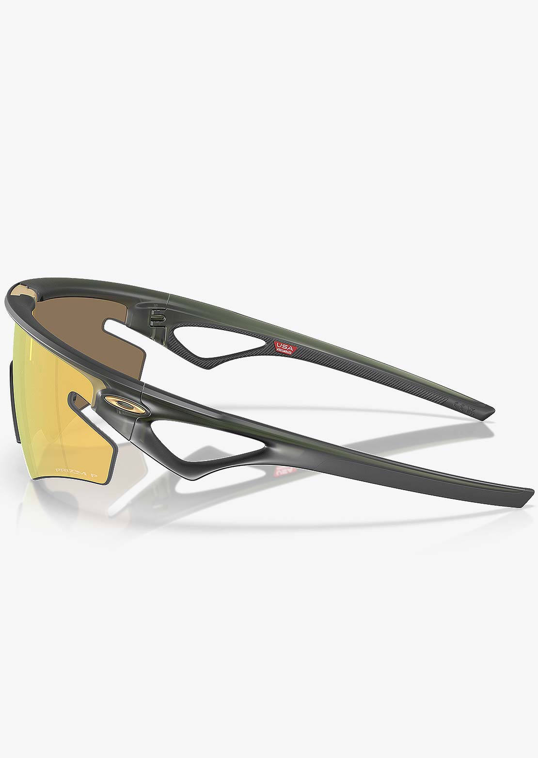 Oakley Men's Sphaera Slash Sunglasses Matte Olive Ink/Prizm 24K Polarized