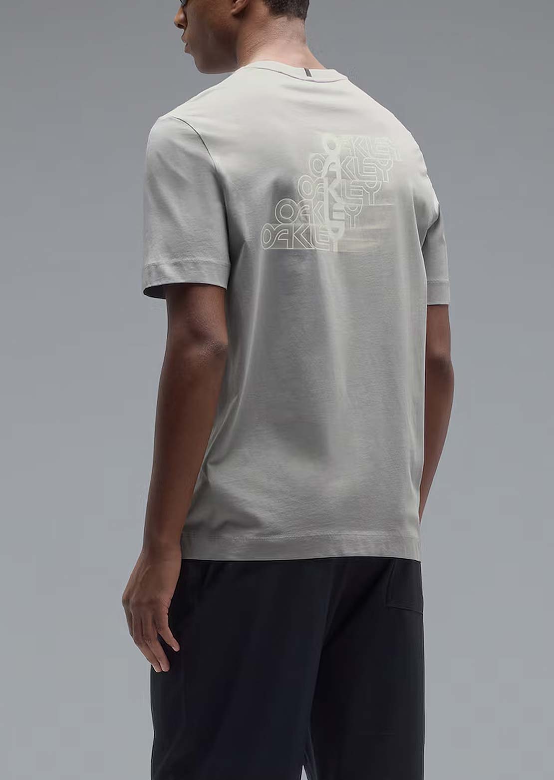 Oakley Men's Stacked Flow T-Shirt Cement