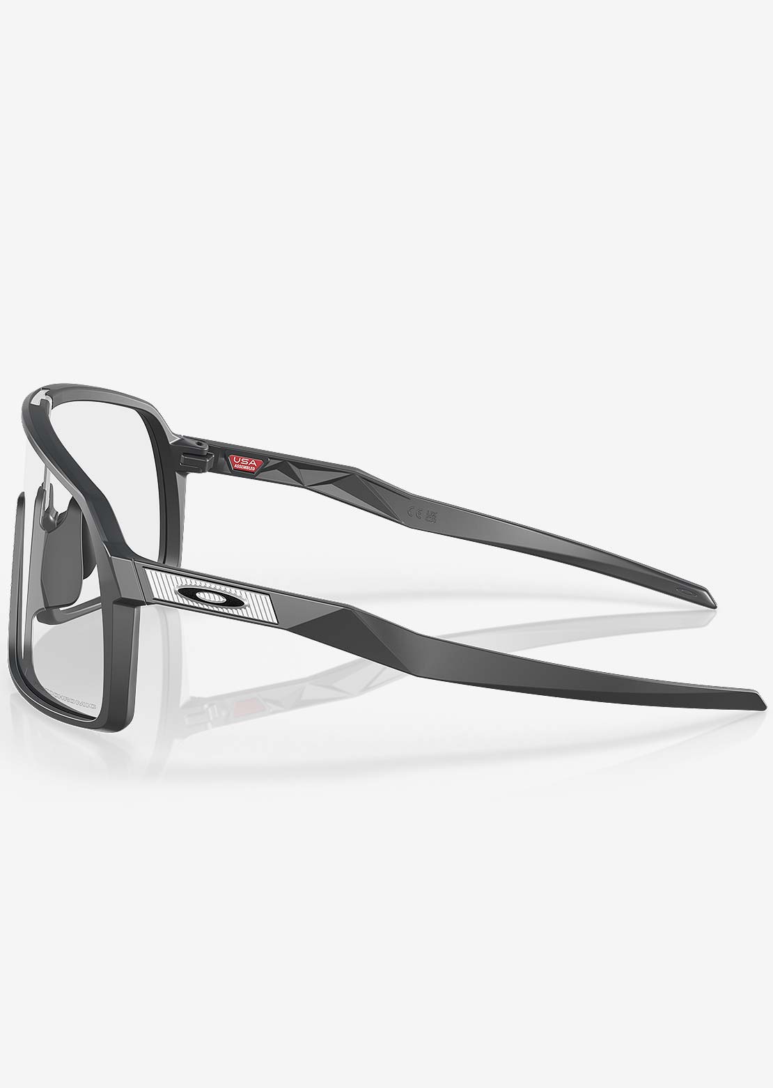 Oakley Men&#39;s Sutro Bike Sunglasses Matte Carbon/Clear Photochromic